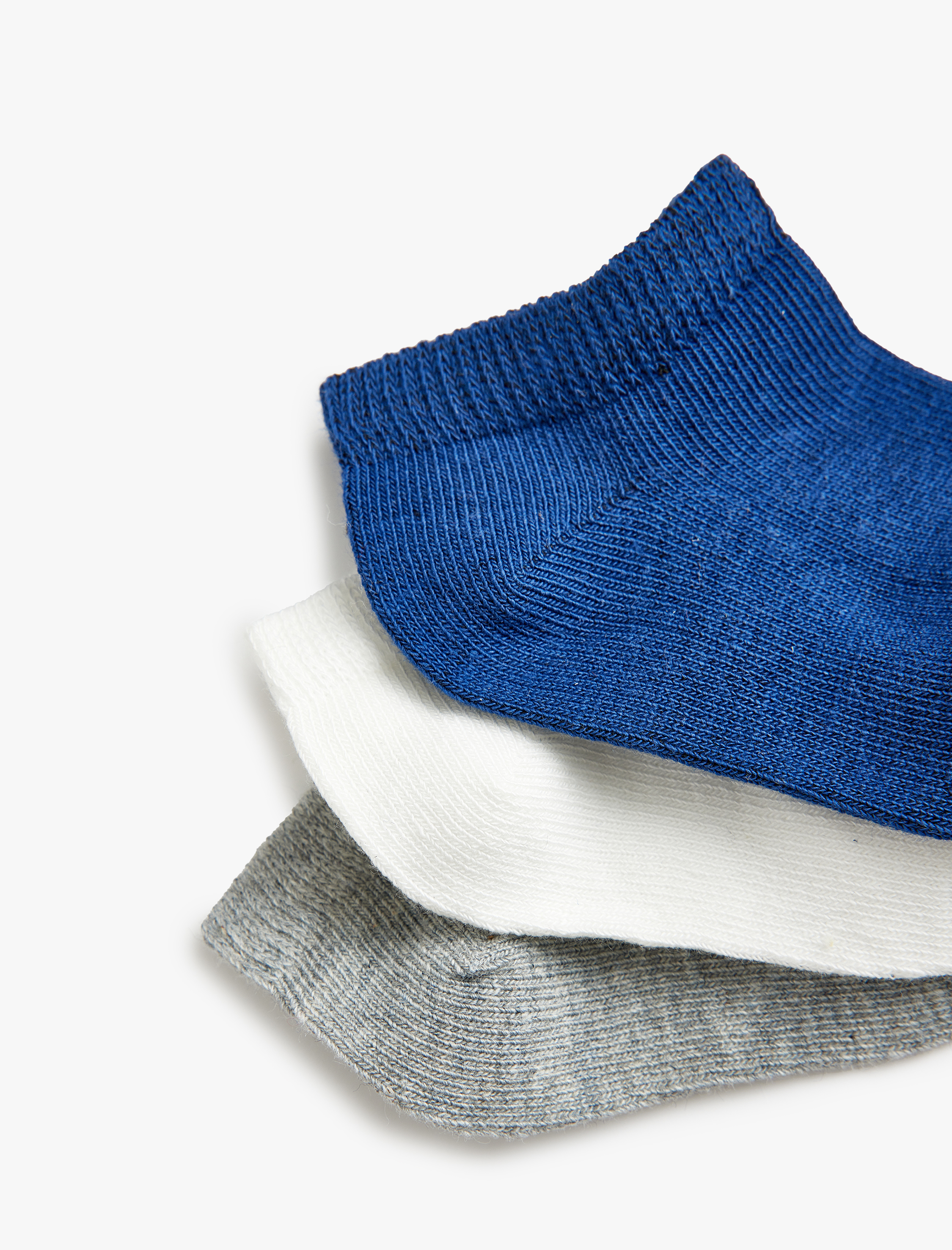  Erkek Bebek 3’lü Çok Renkli Pamuk Karışımlı Çorap Seti