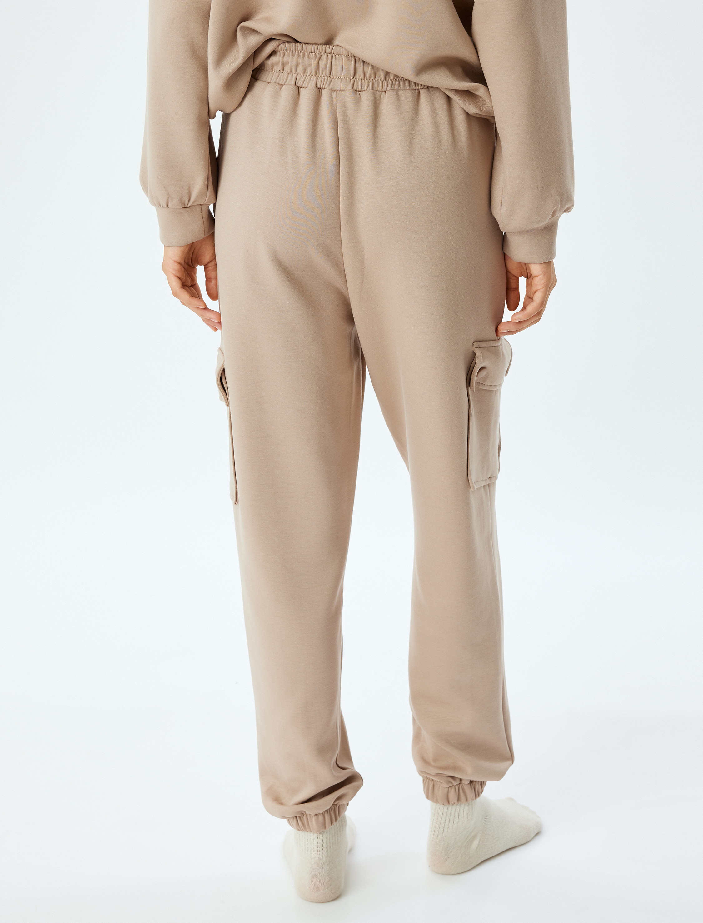 Jogger Pijama Altı Kargo Cepli Örme
