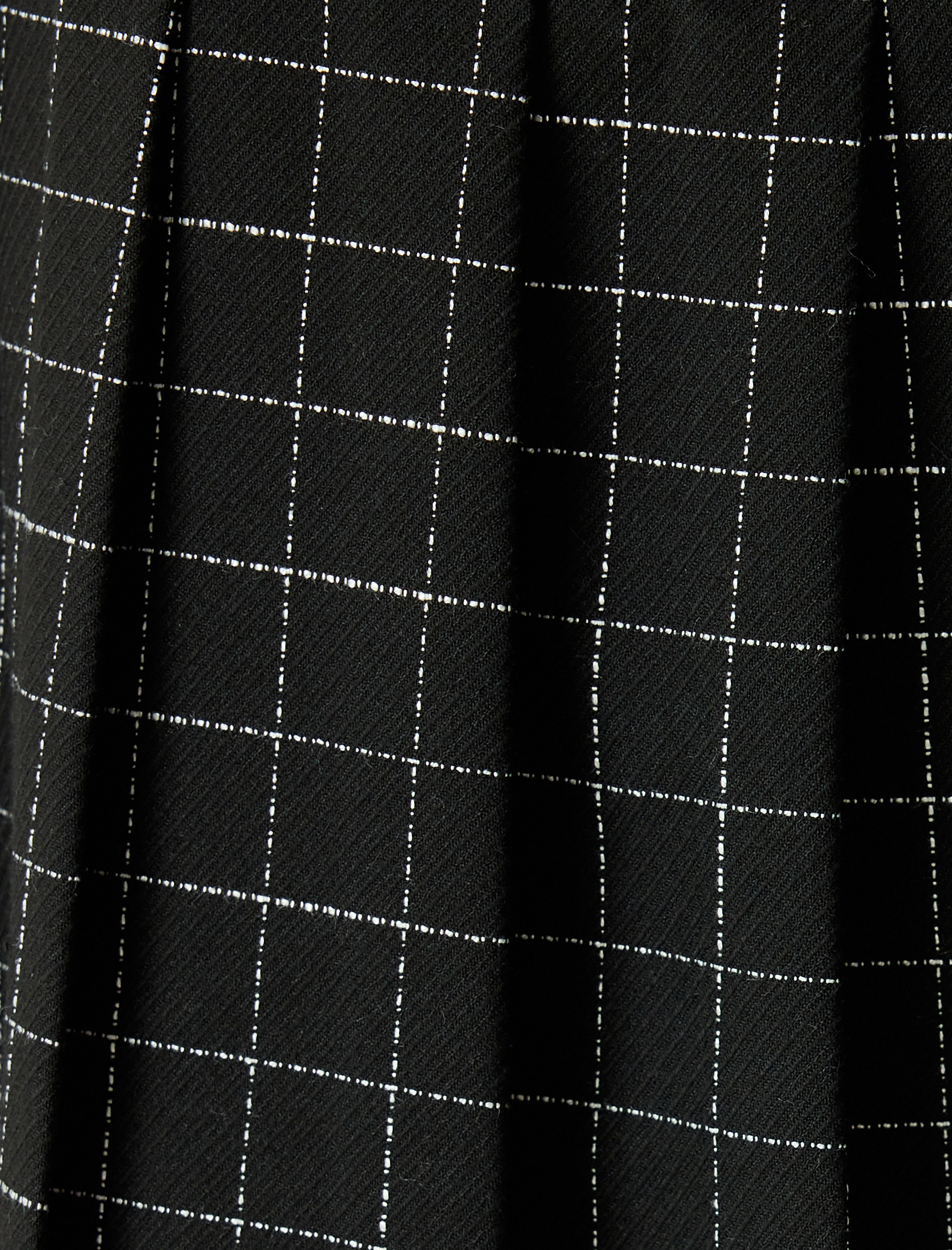   Standart Bel Kareli Mini Pileli Etek