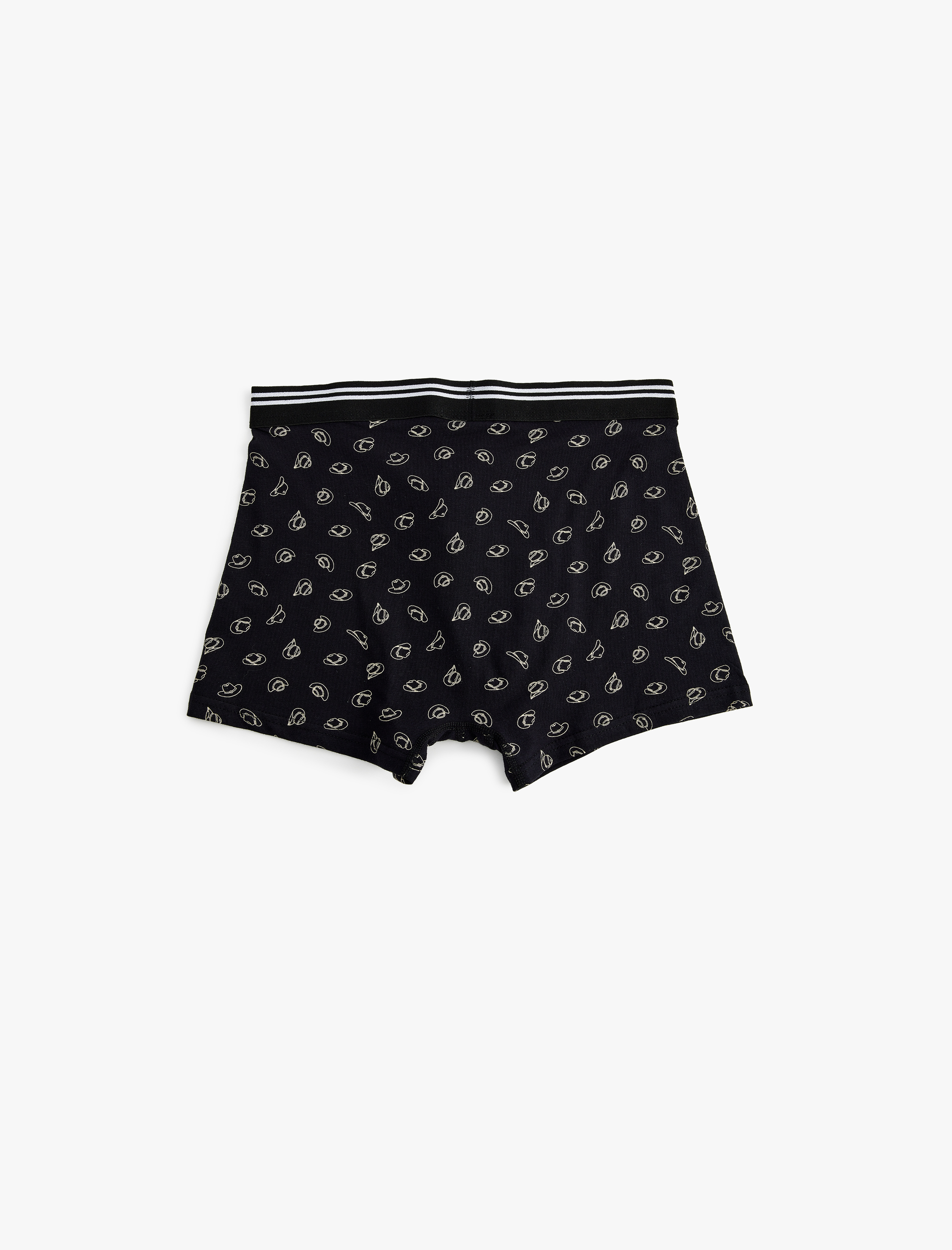 Kovboy Temalı Baskılı Pamuklu 3'lü Boxer Seti