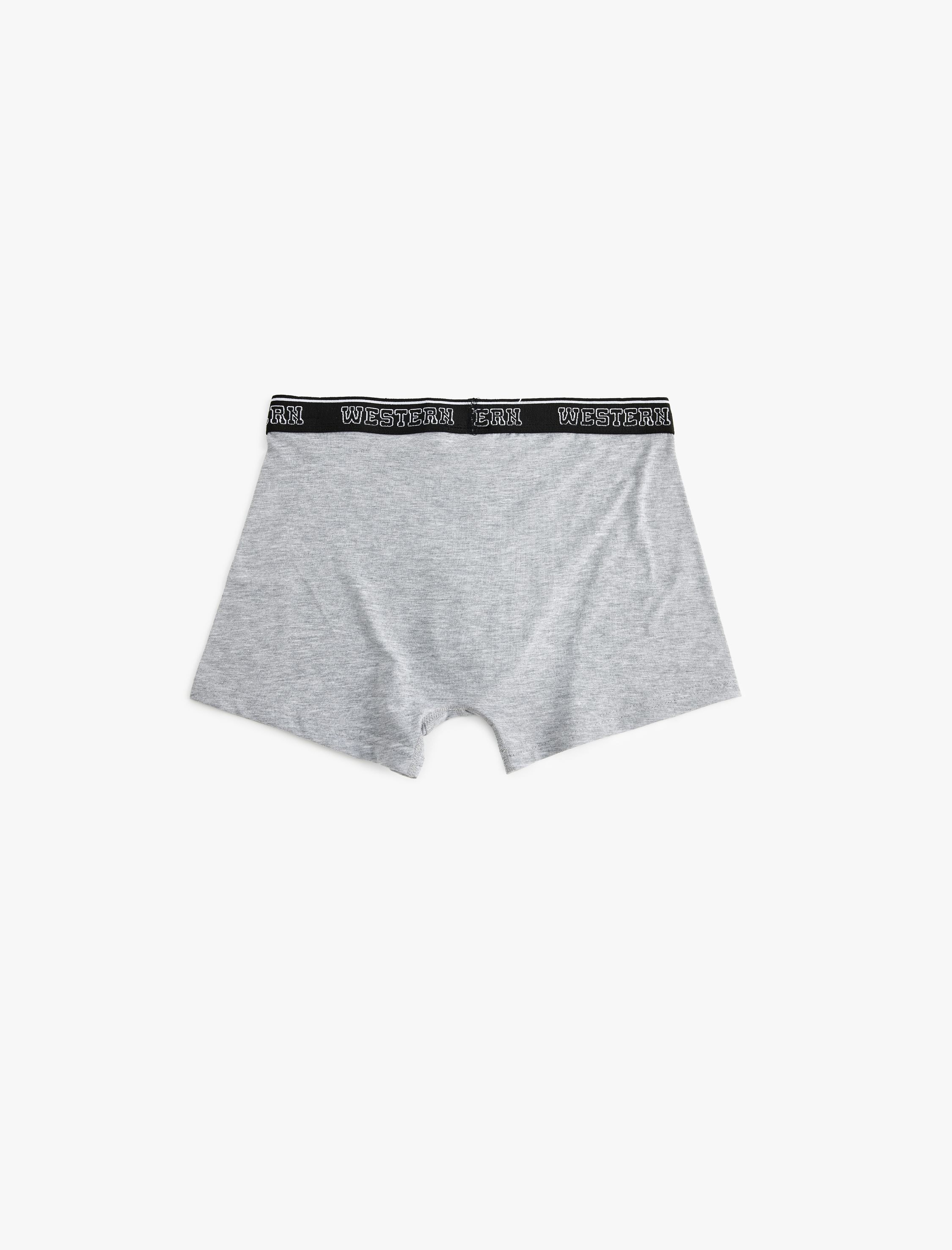 Kovboy Temalı Baskılı Pamuklu 3'lü Boxer Seti