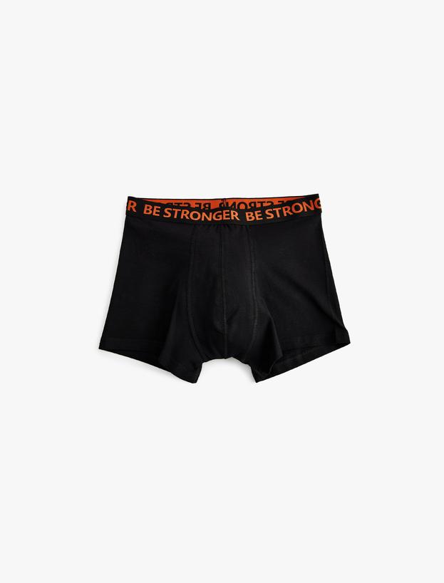 3'lü Boxer Seti Slogan Baskılı Pamuklu_2