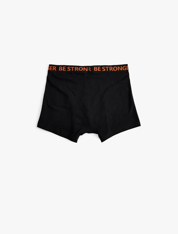 3'lü Boxer Seti Slogan Baskılı Pamuklu_5