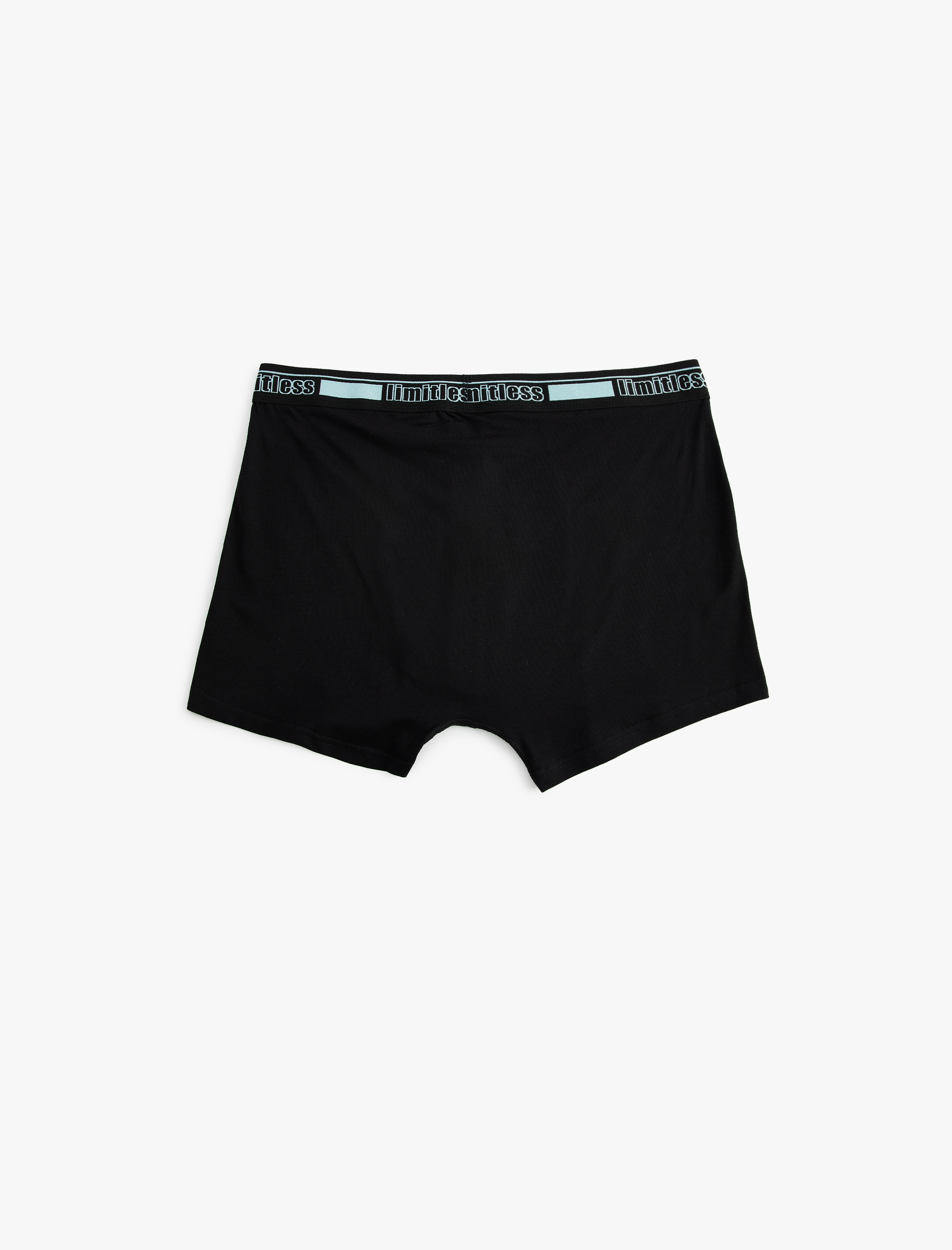 3'lü Boxer Seti Slim Fit Slogan Baskılı Pamuklu