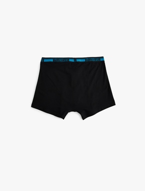 3'lü Boxer Seti Slim Fit Slogan Baskılı Pamuklu_6
