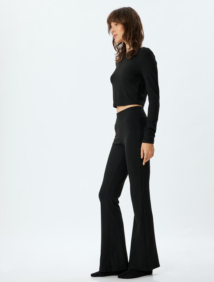  İspanyol Paça Pijama Altı Rahat Kalıp