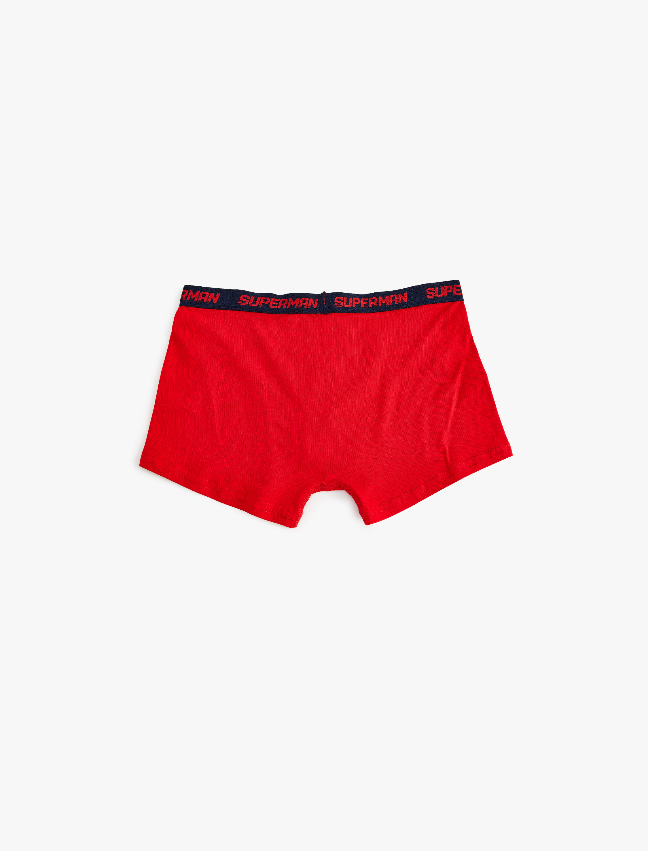 Erkek Çocuk Pamuklu Lisanslı Üçlü Superman Baskılı Boxer Seti