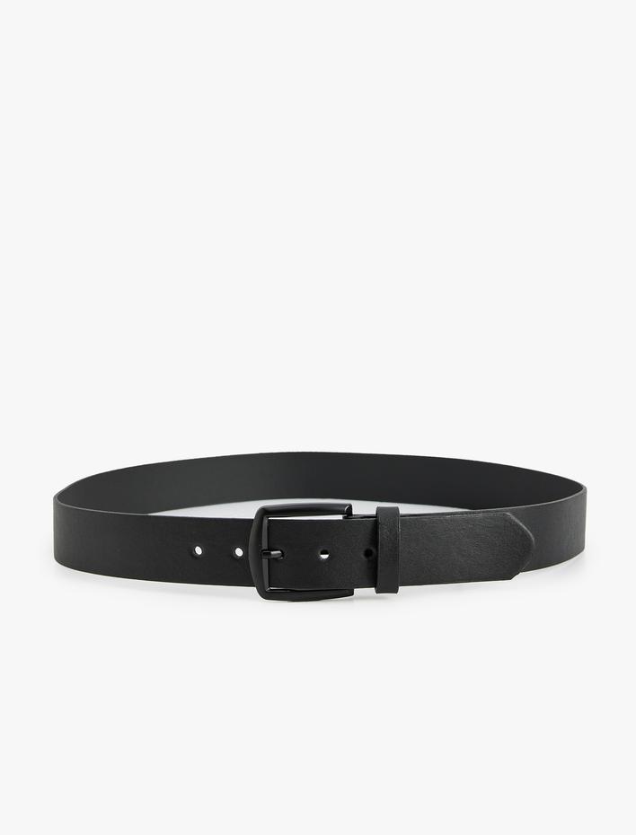 Erkek Kemer Suni Deri Tokalı