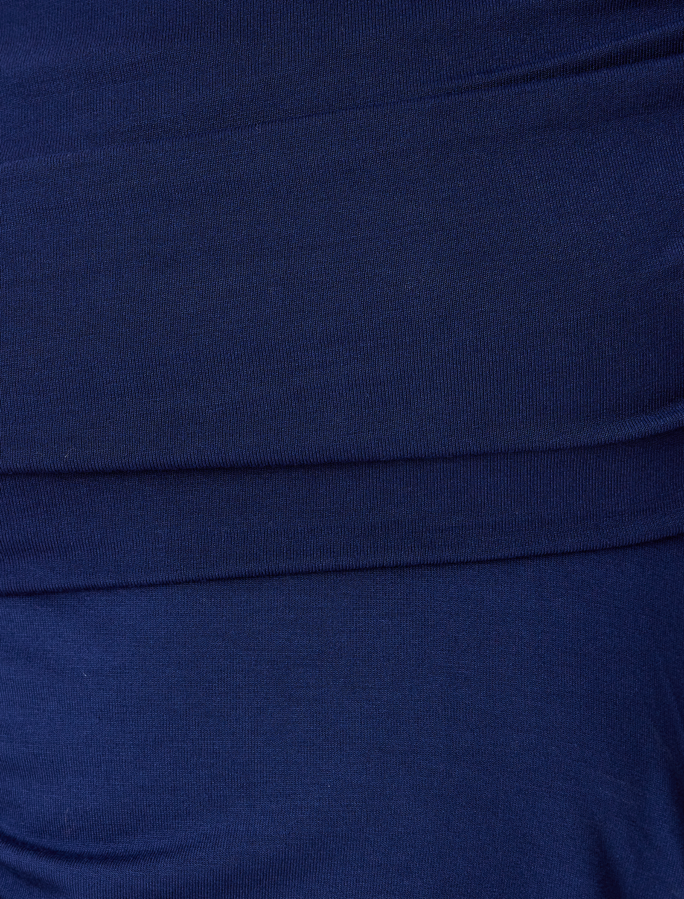   Uzun Kollu Omzu Açık Body Madonna Yaka Drapeli Slim Fit