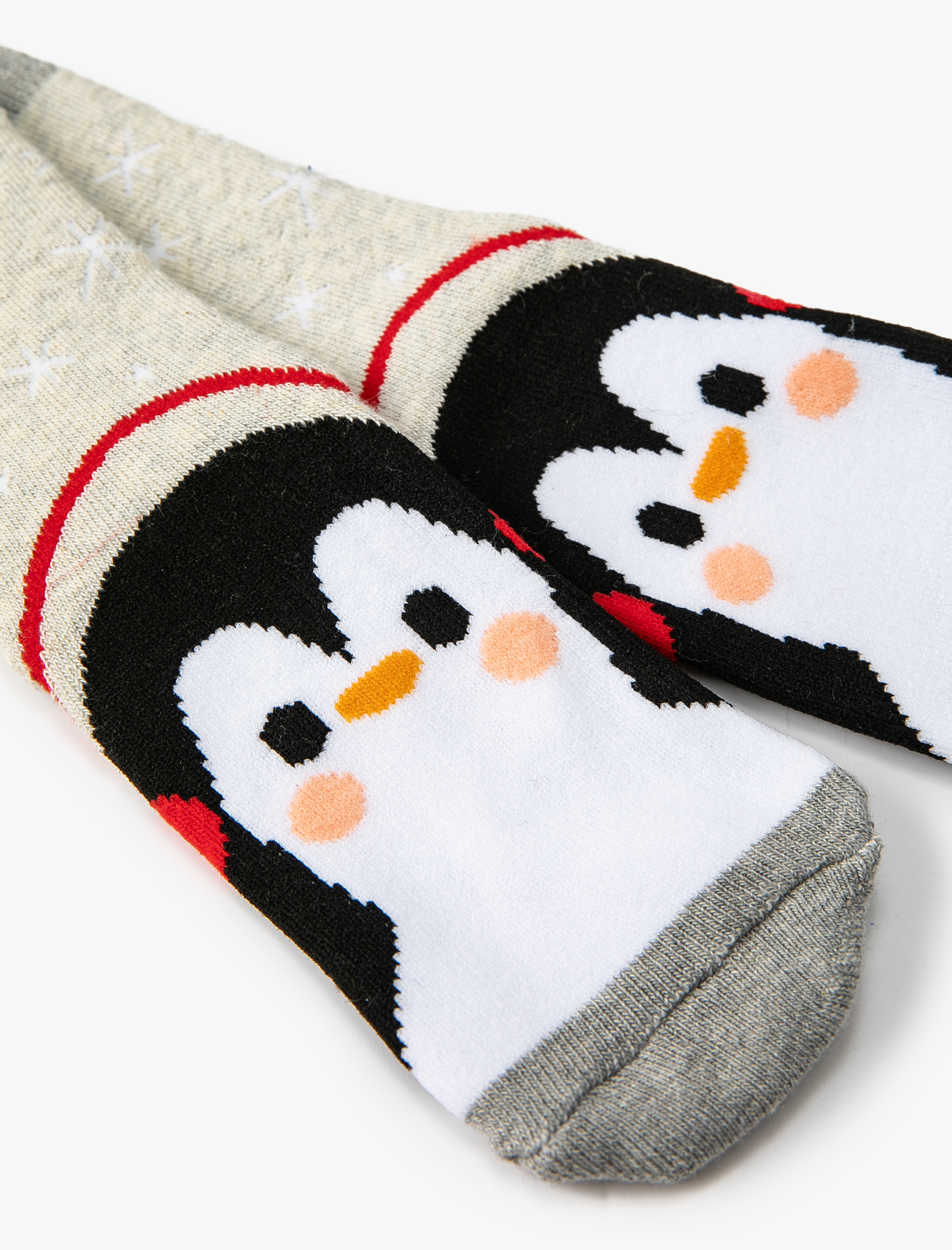Erkek Çocuk Havlu Çorap Penguen Desenli
