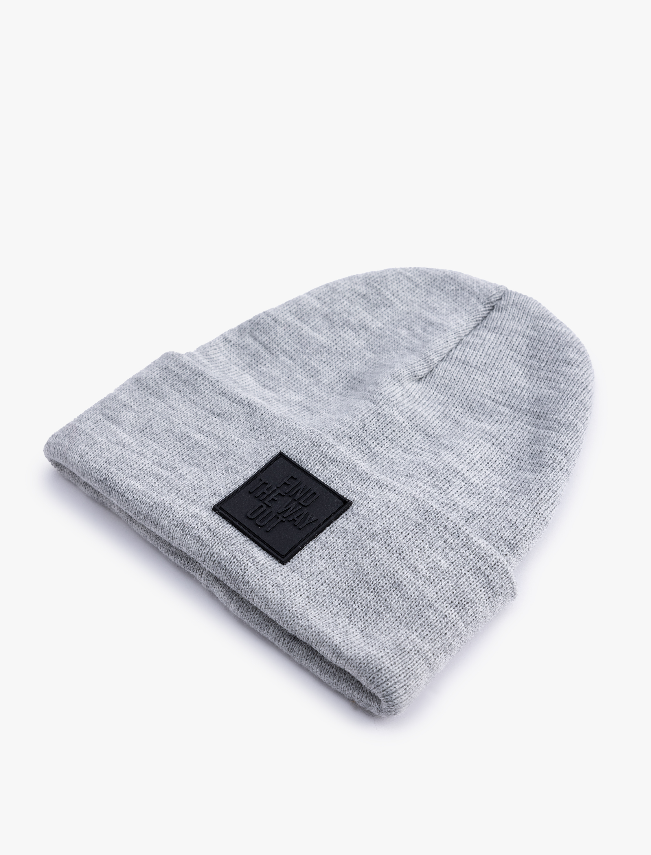  Erkek Katlı Bere Slogan Baskılı Etiket Detaylı