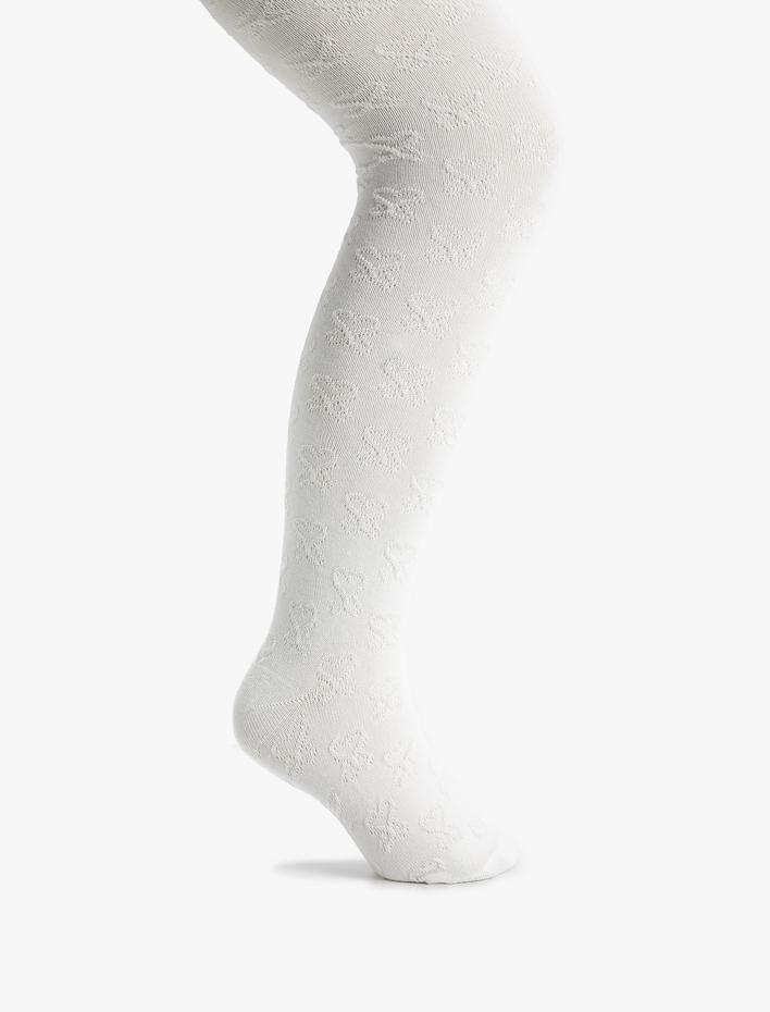 Kız Çocuk Külotlu Çorap Dokulu