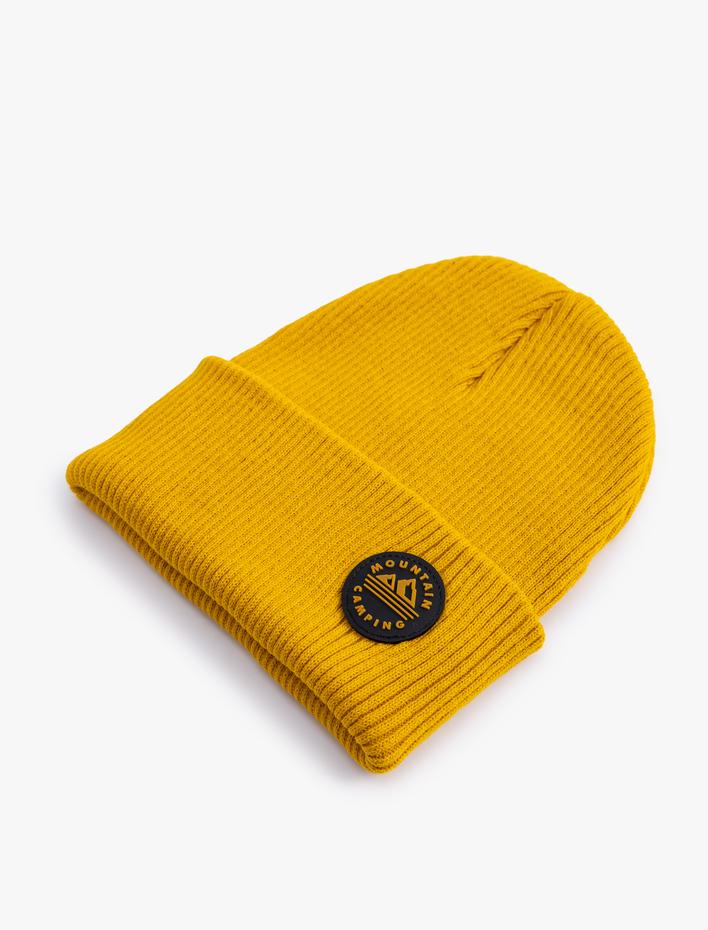 Erkek Çocuk Basic Bere Aplike Detaylı