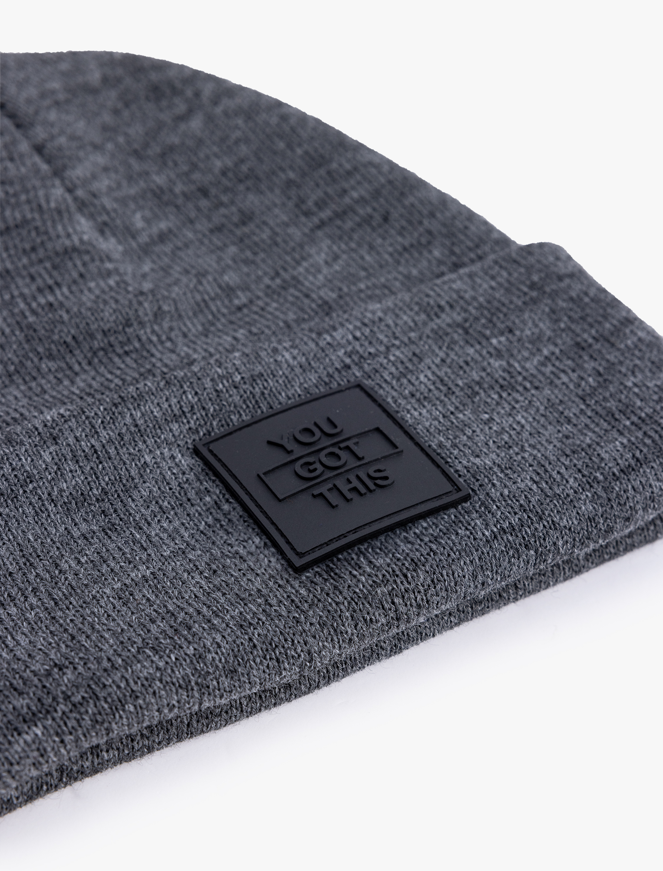 Erkek Katlı Bere Slogan Baskılı Etiket Detaylı