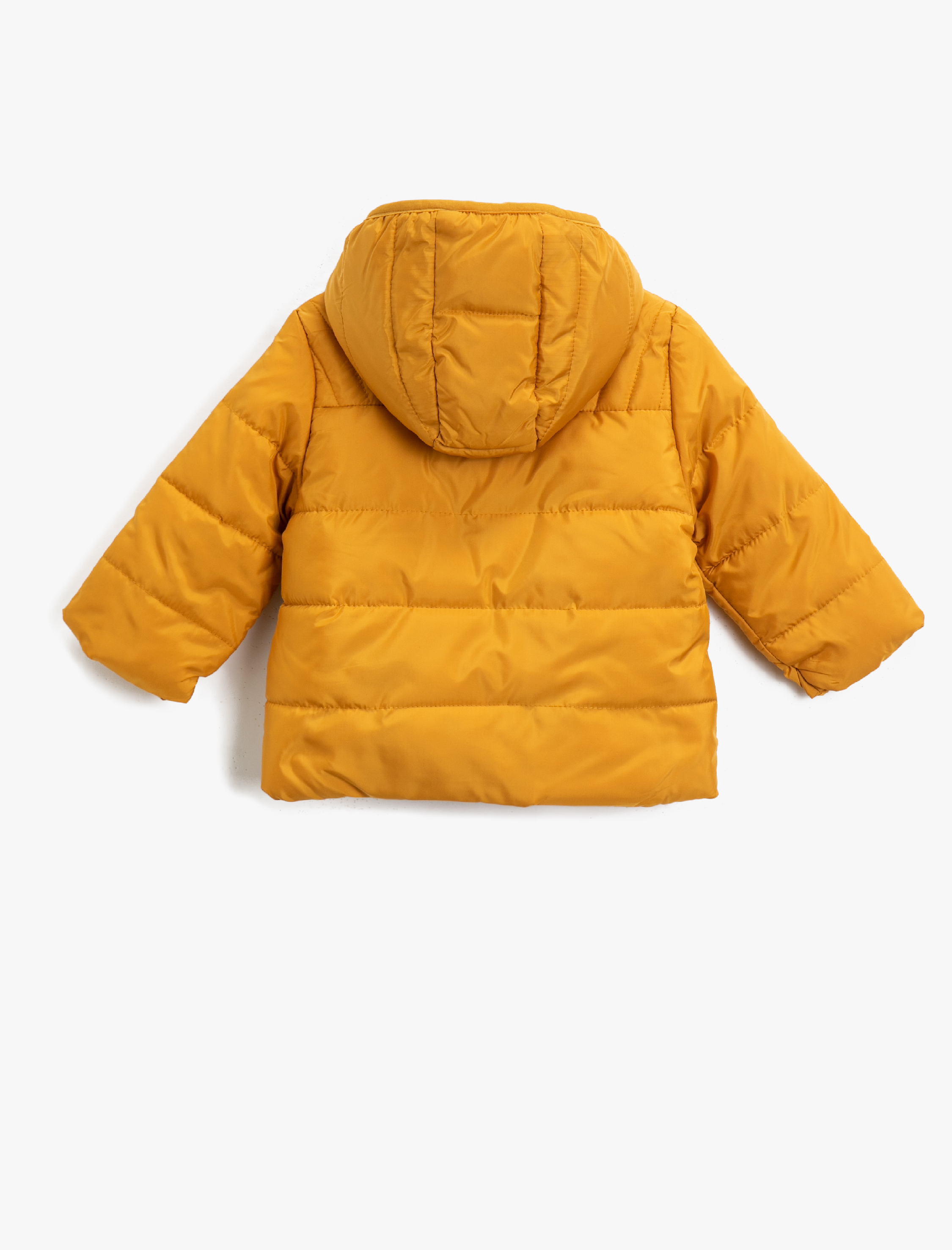  Erkek Bebek Kapüşonlu Fermuarlı Şişme Mont