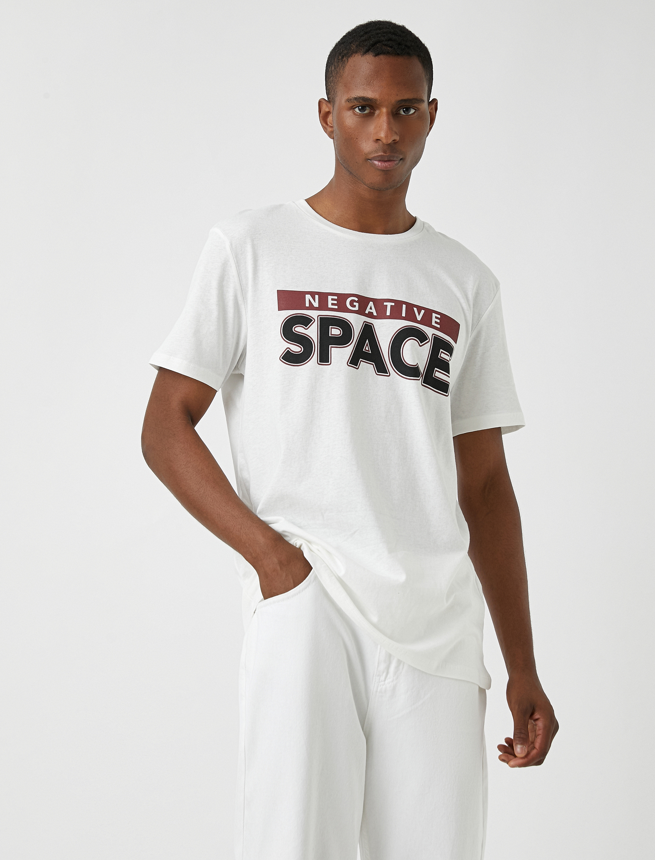   Baskılı Melanj Tişört