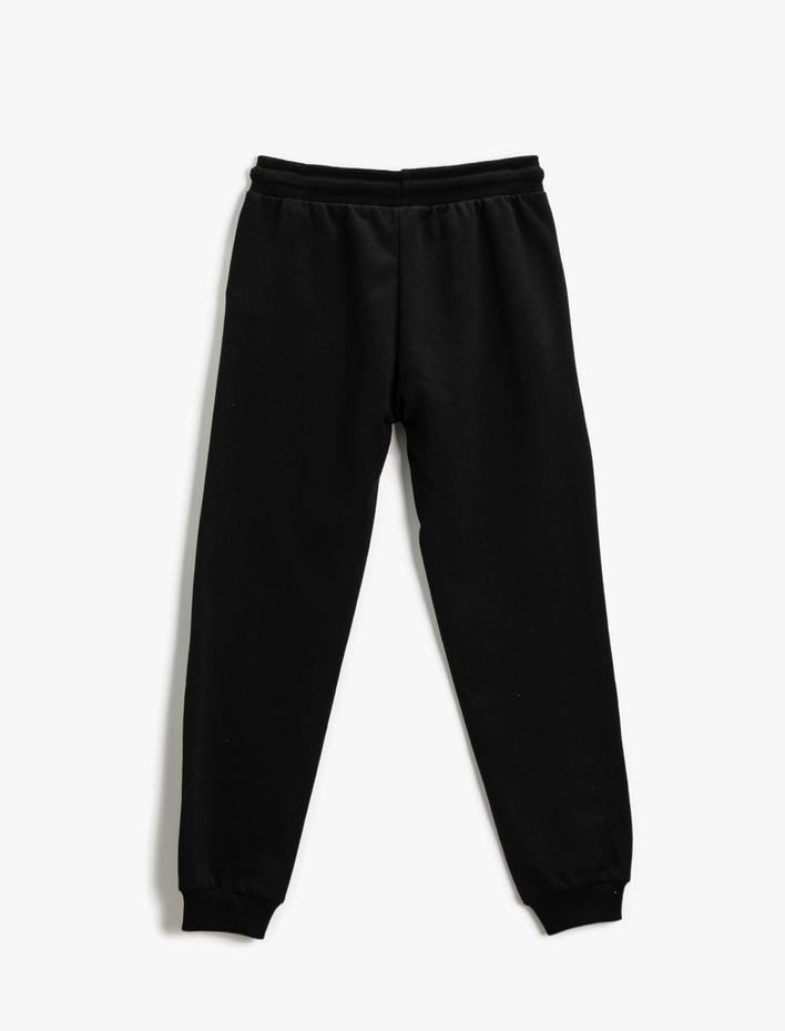 Erkek Çocuk Baskılı Jogger Eşofman Altı Cepli Beli Bağlamalı Lastikli