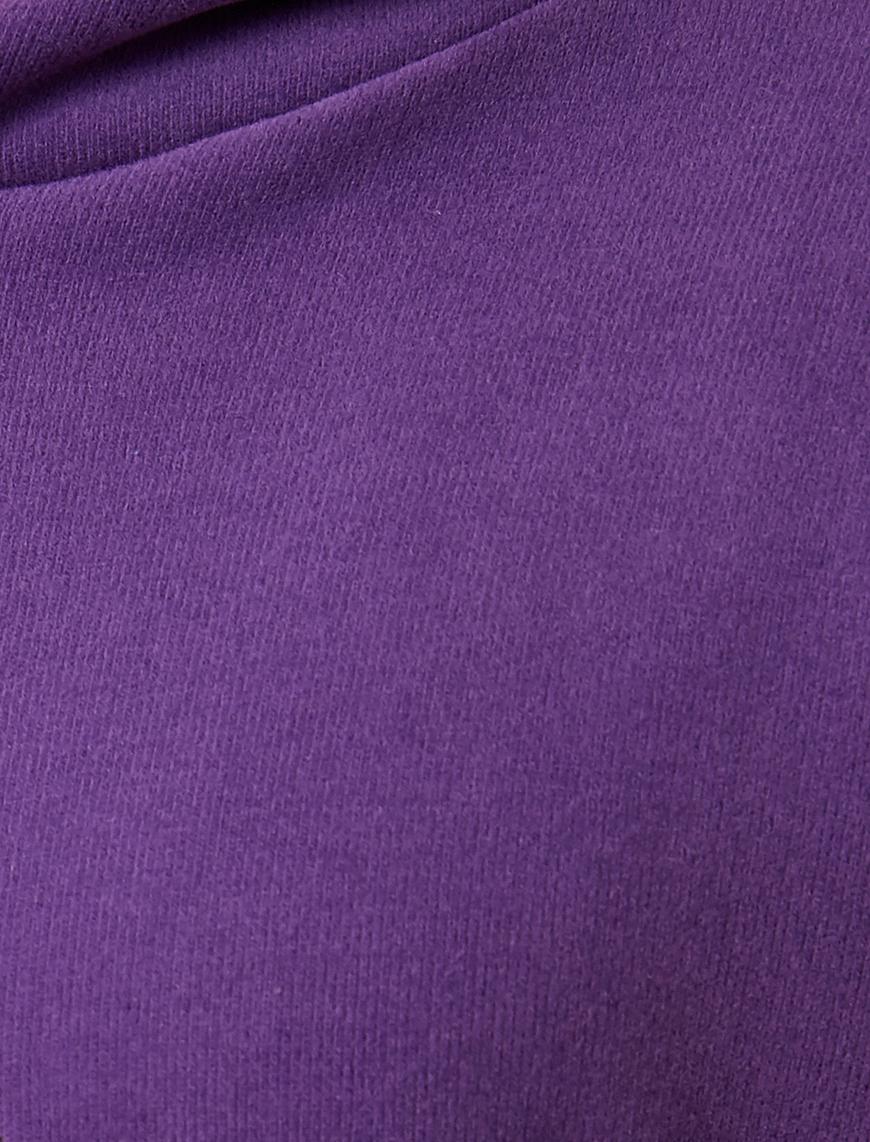   Kutup Ayısı Baskılı Kapüşonlu Sweatshirt