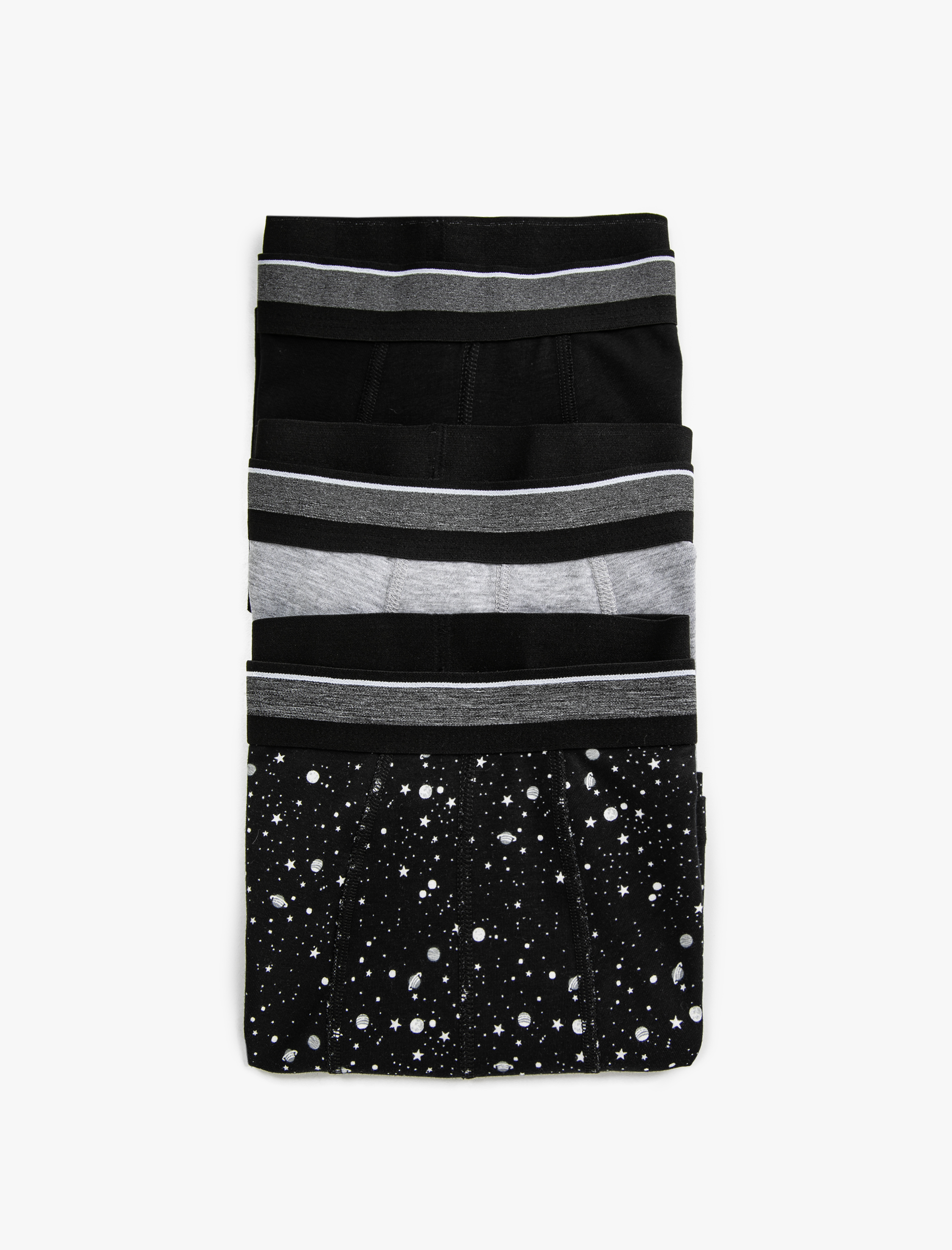   Pamuklu 3'lü Set Basic Boxer