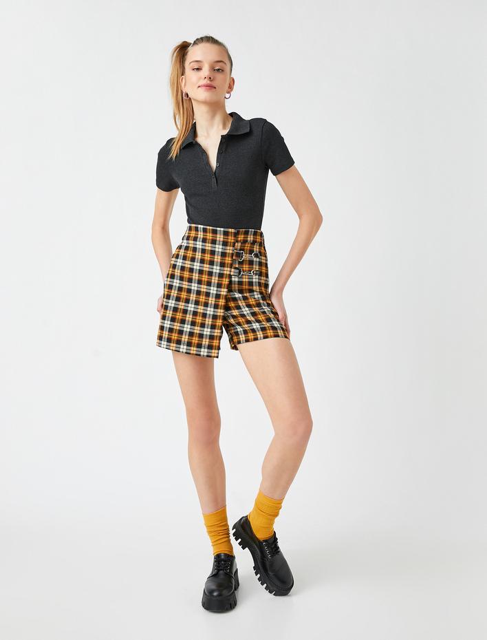  Kısa Kollu Polo Yaka Basic Tişört