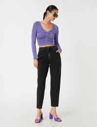 Rahat Kesim Dar Paça Pantolon - Slouchy Jean
