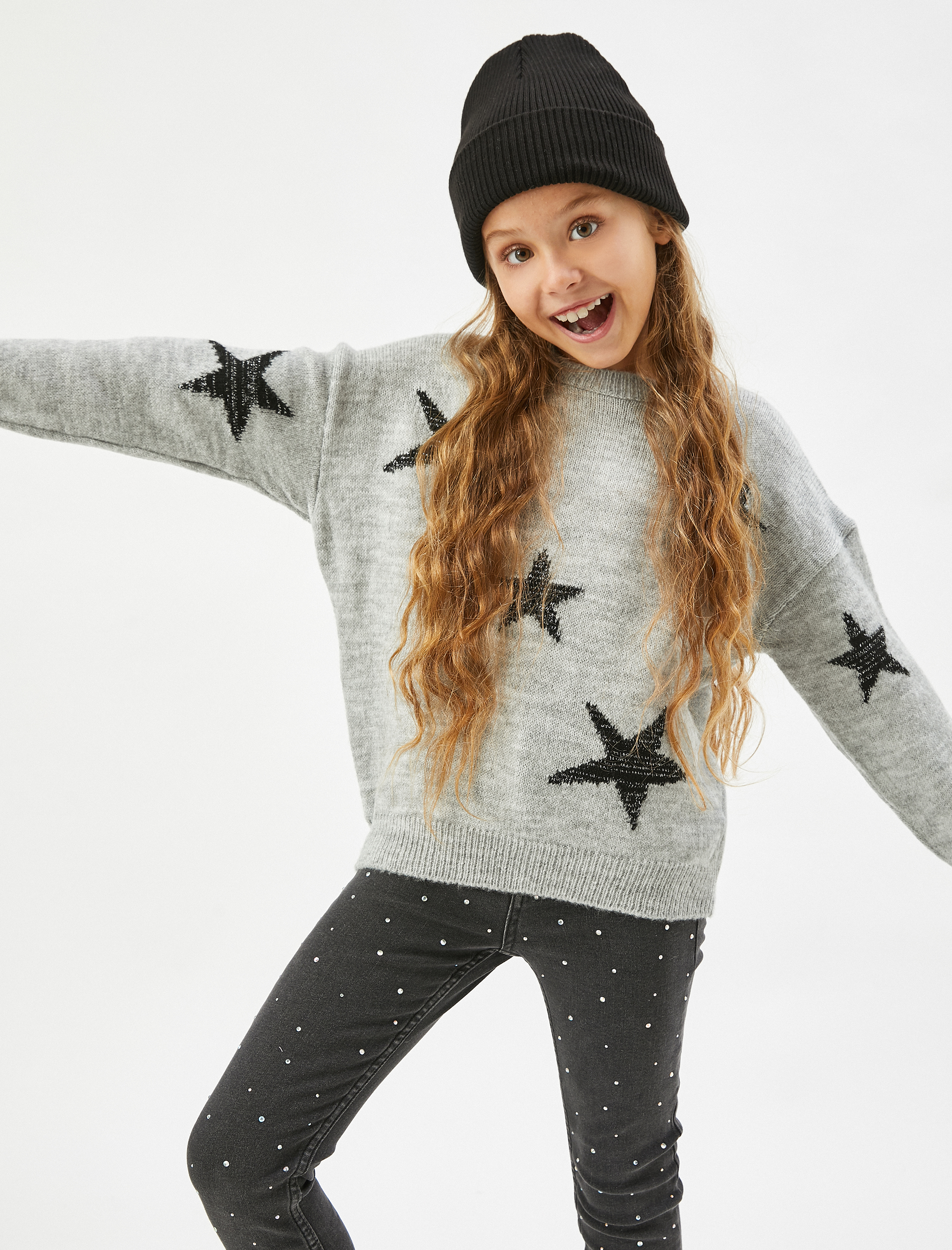  Kız Çocuk Dar Paça Kot Pantolon - Skinny Jean