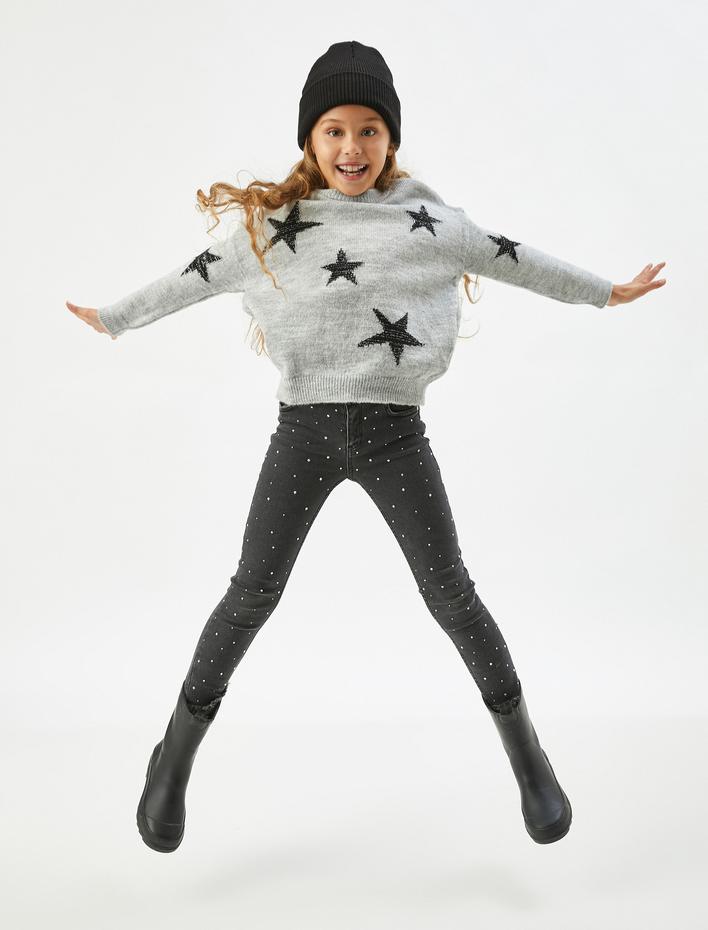 Kız Çocuk Dar Paça Kot Pantolon - Skinny Jean