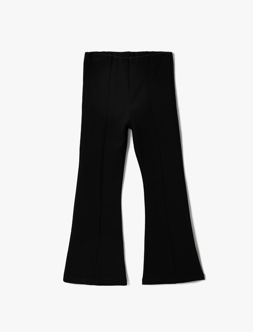  Kız Çocuk Basic İspanyol Paça Pantolon