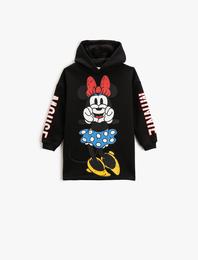 Minnie Mouse Baskılı Elbise Lisanslı