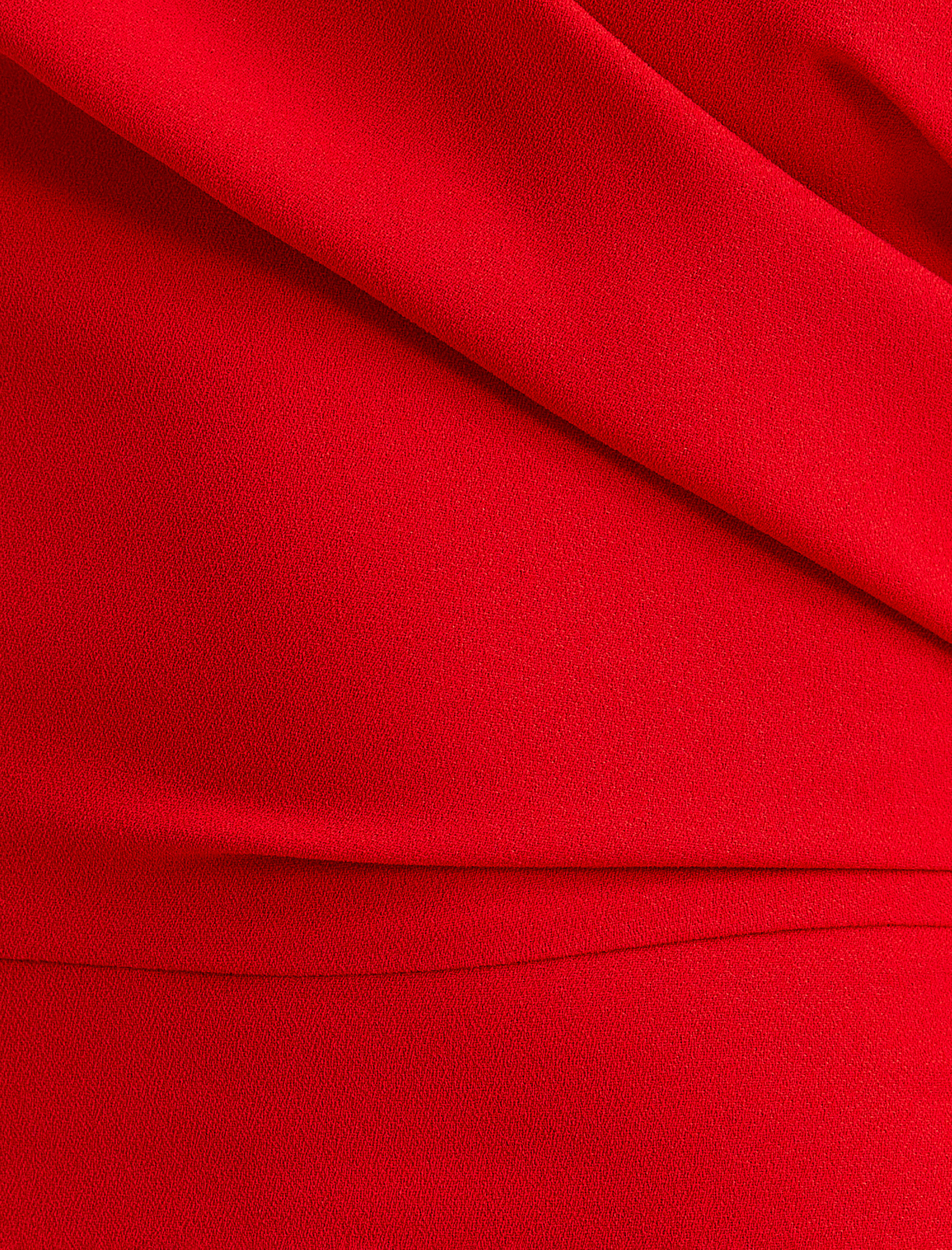   Tek Omuz Elbise Drapeli Midi Yırtmaçlı