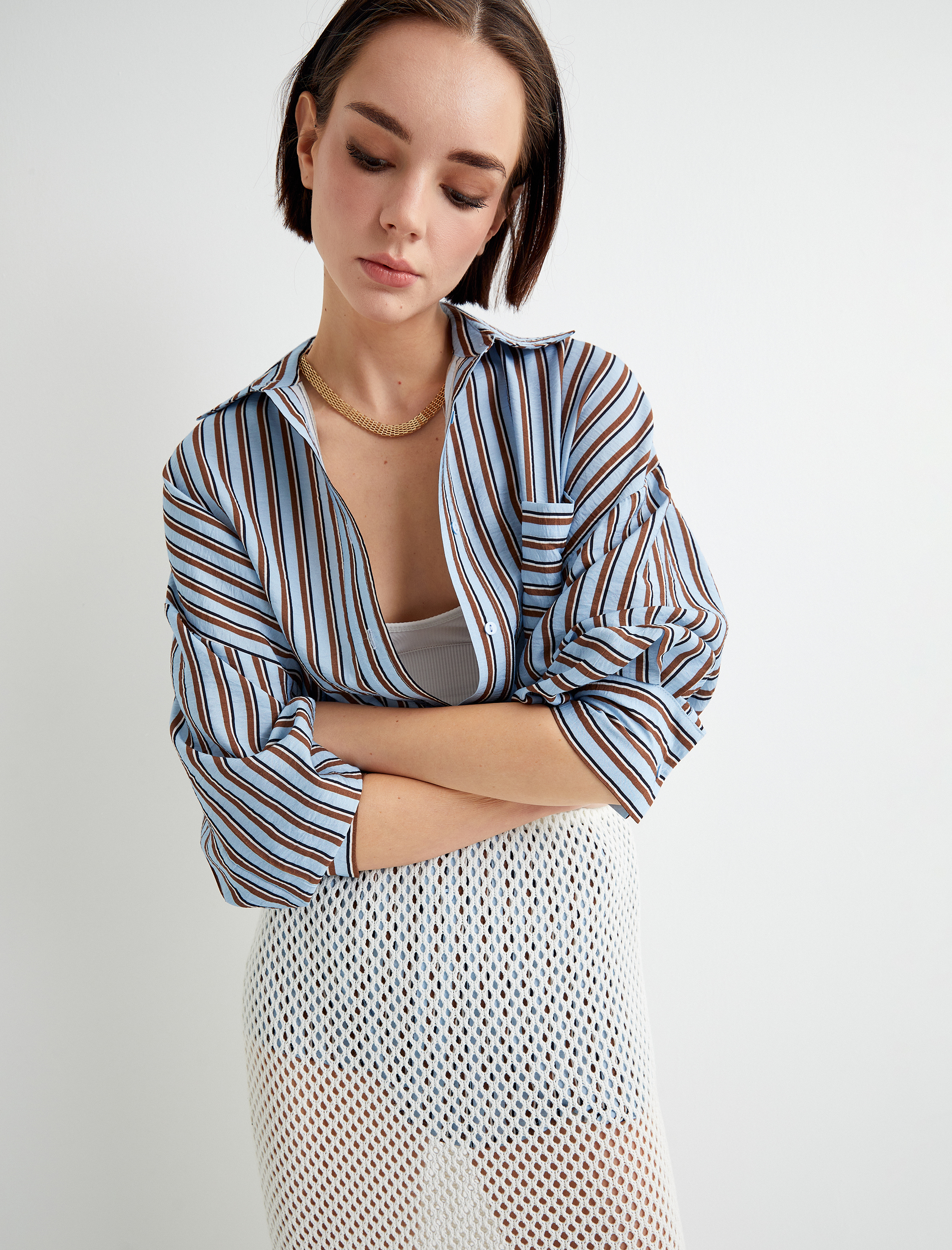   Klasik Gömlek Uzun Kollu Düğmeli Standart Kesim