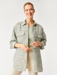 Uzun Kollu Cepli Gömlek