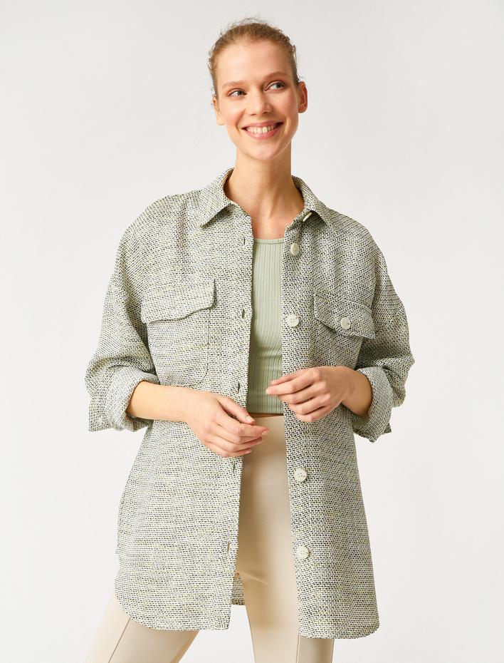  Uzun Kollu Cepli Gömlek