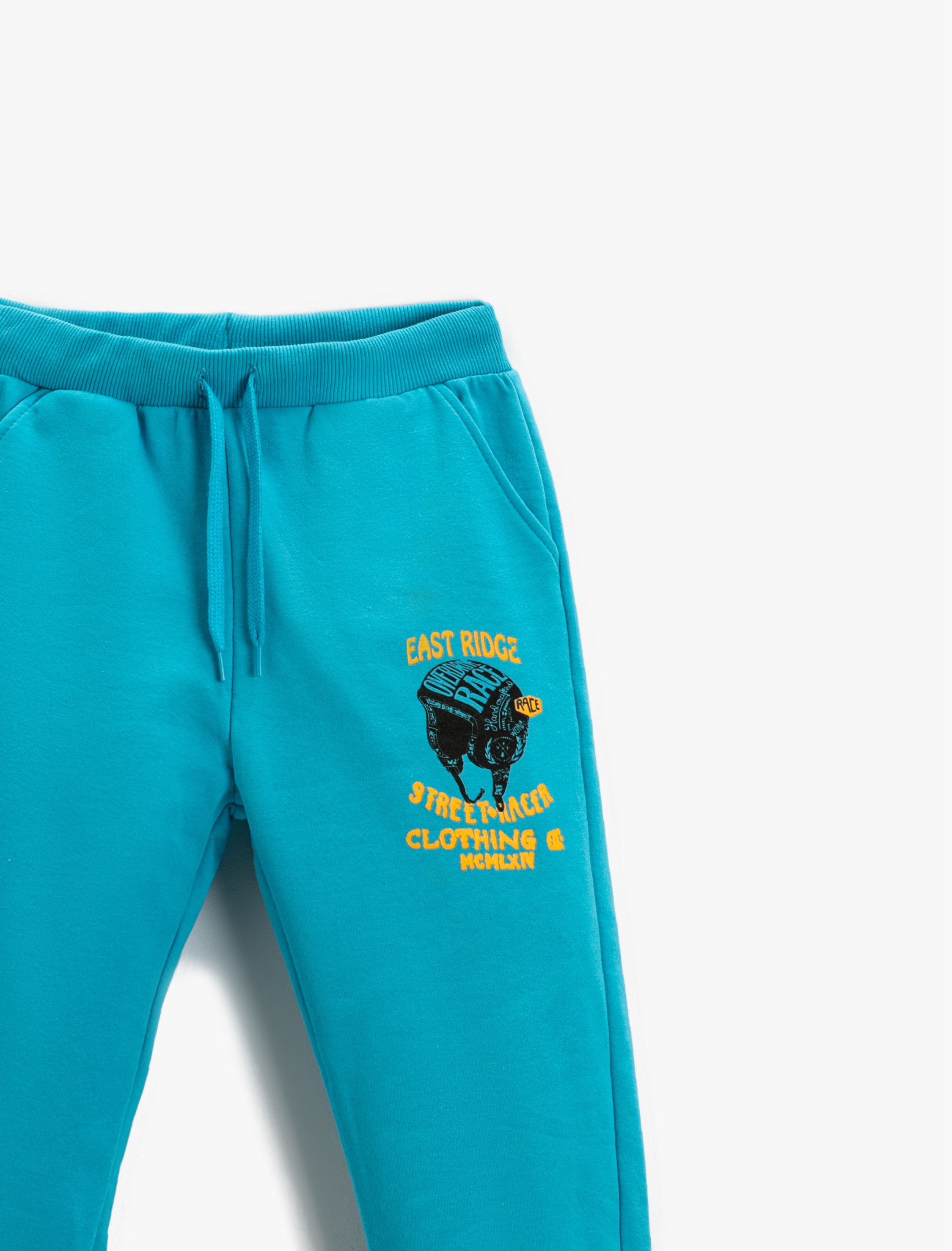  Erkek Çocuk Baskılı Jogger Eşofman Altı Beli Bağcıklı Cepli