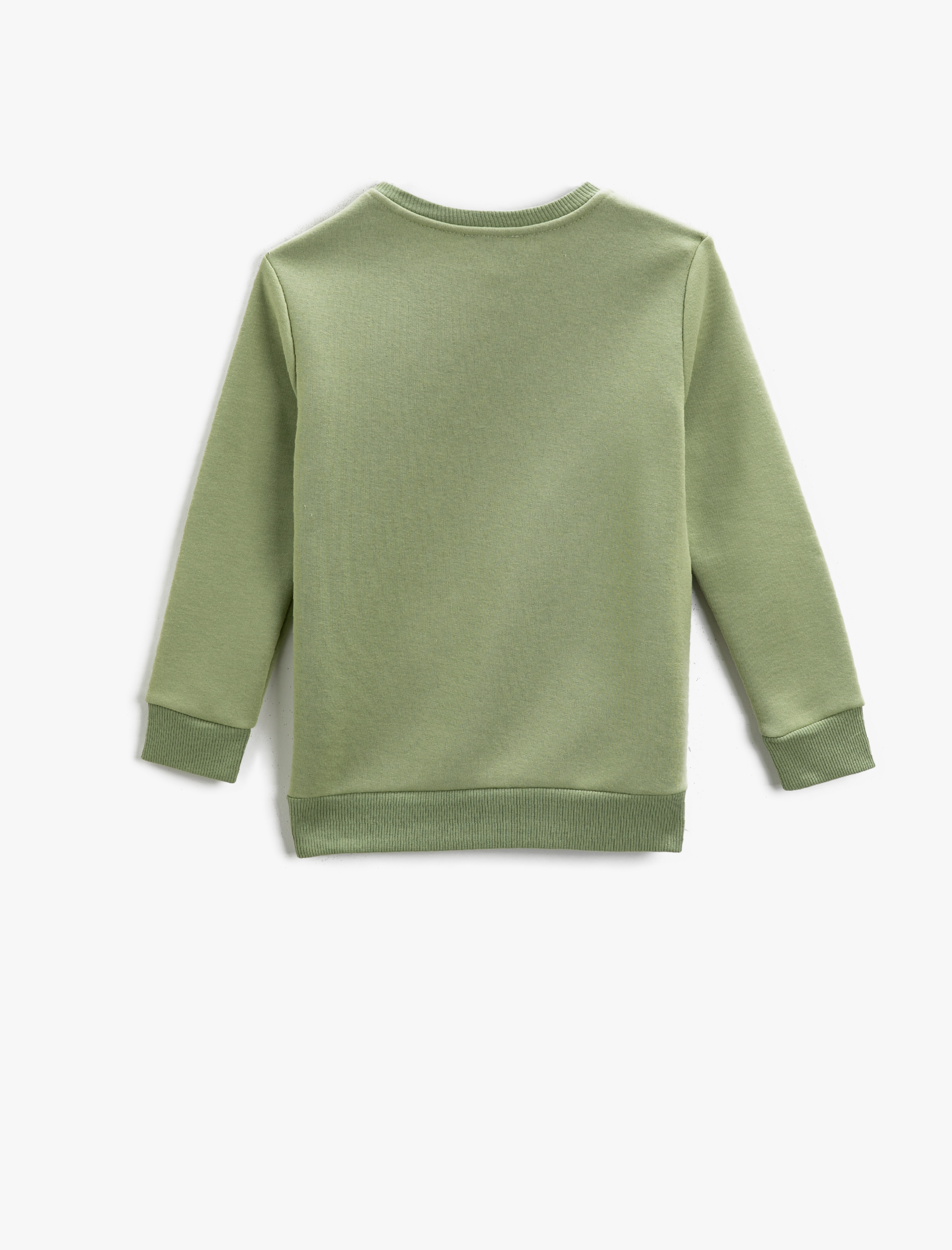  Erkek Çocuk Köpek Baskılı Uzun Kollu Sweatshirt Bisiklet Yaka