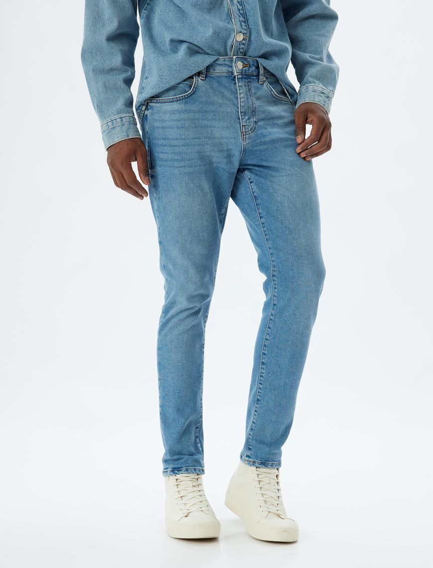   Michael Jean - Skinny Fit Standart Bel Kot Pantolon