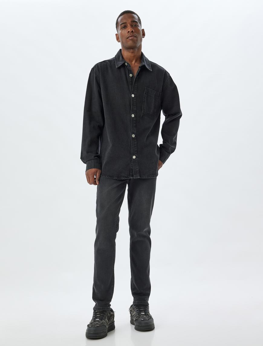   Slim Fit Kot Pantolon - Brad Jean