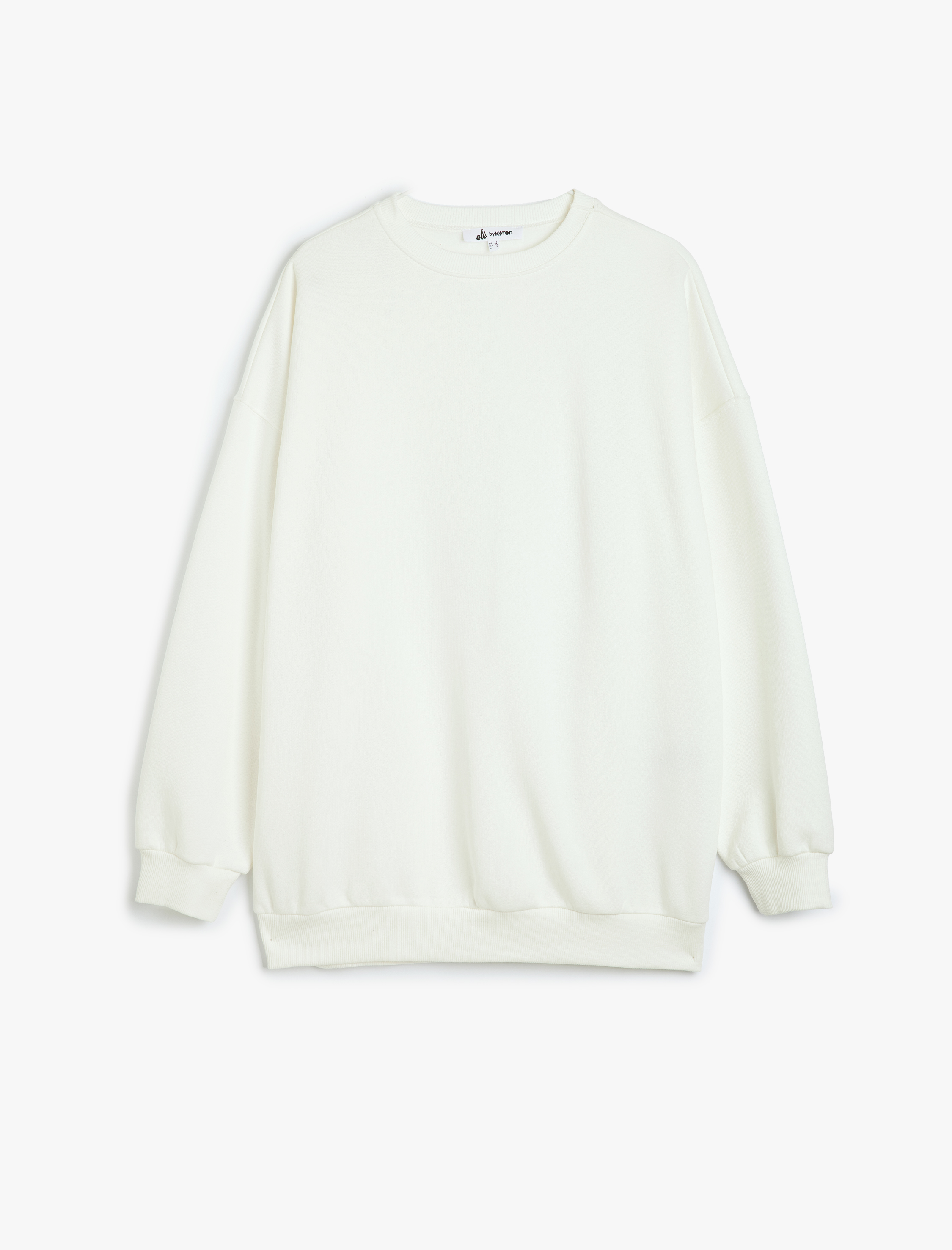   Oversize 2'li Bisiklet Yaka Şardonlu Sweatshirt Seti