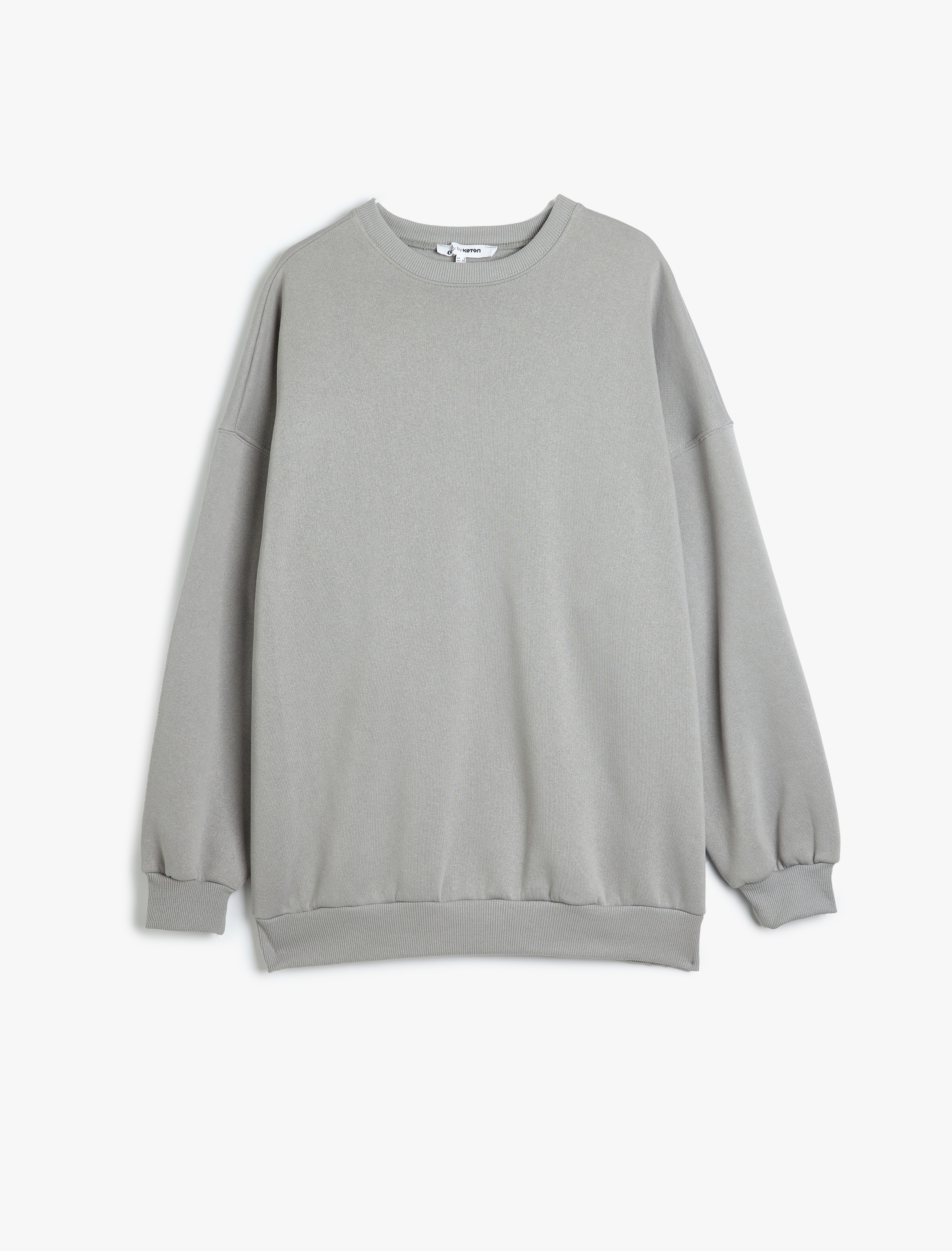   Oversize 2'li Bisiklet Yaka Şardonlu Sweatshirt Seti