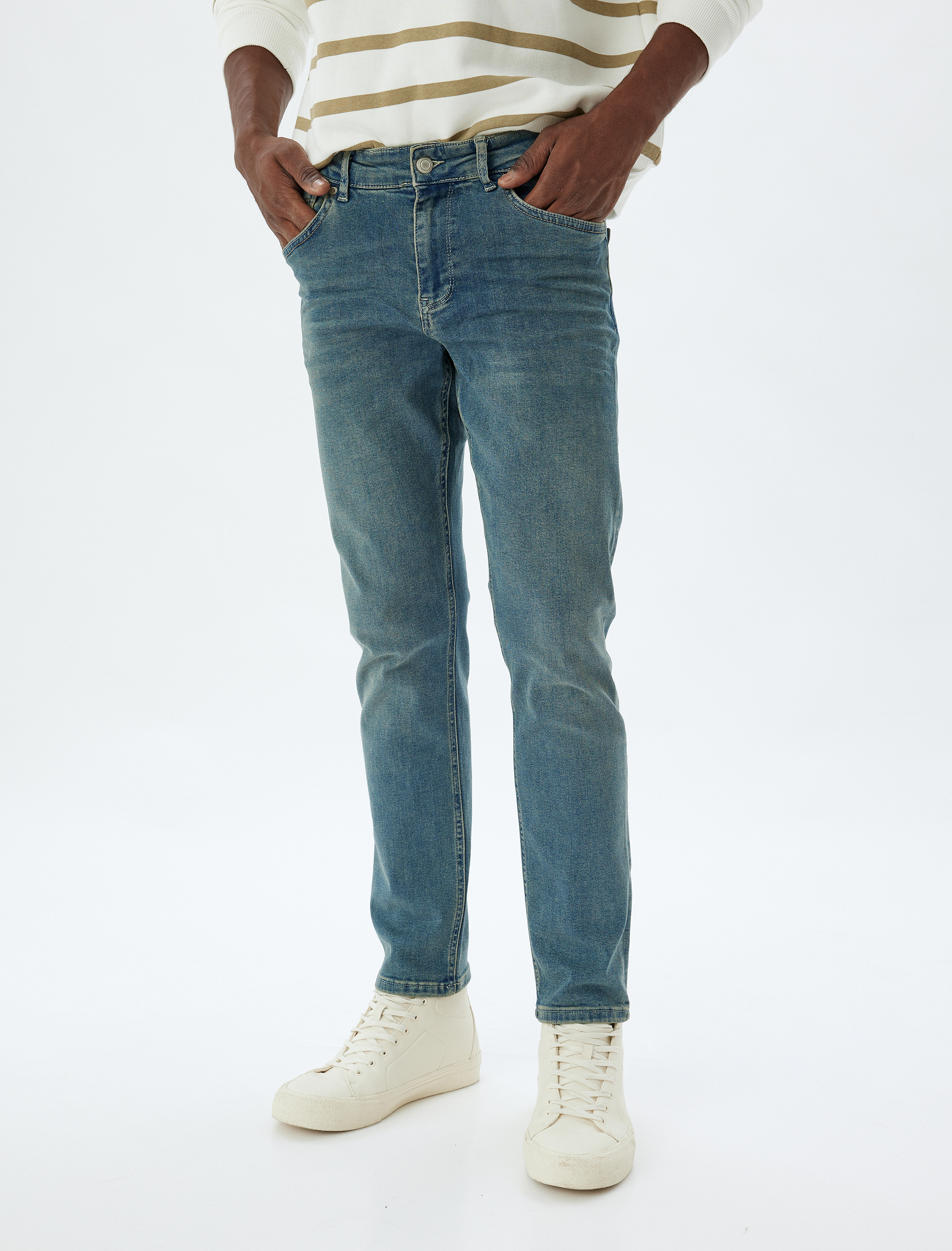 Slim Fit Kot Pantolon - Brad Jean