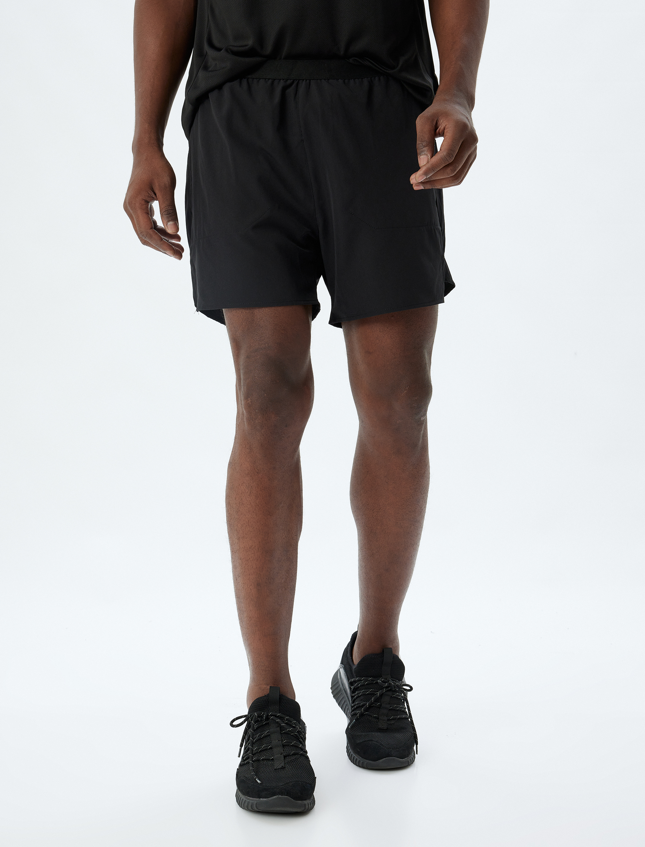   Beli Lastikli Paraşüt Kumaş Kısa İçi Külotlu Cepli Spor Şort