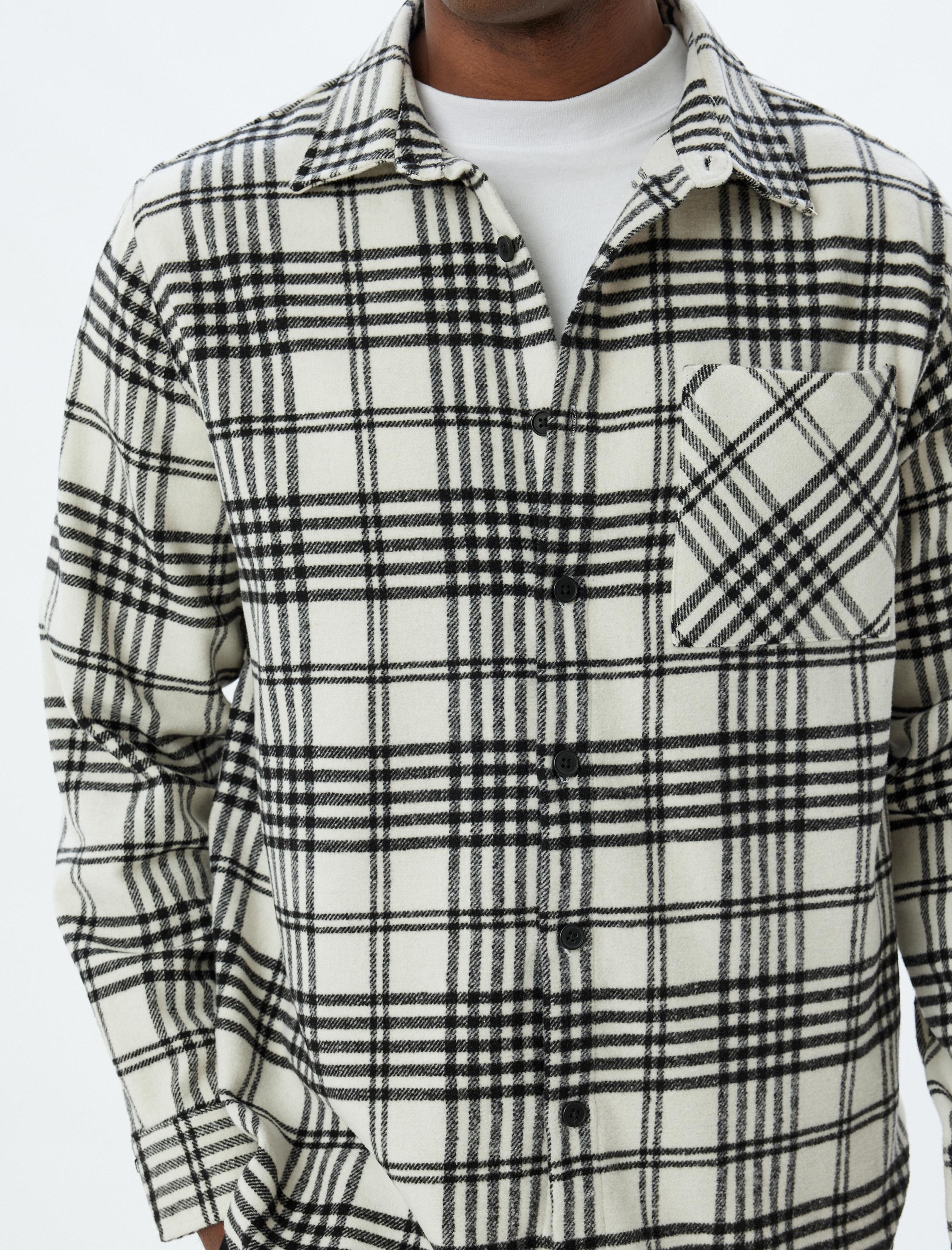 Oduncu Gömlek Uzun Kollu Kışlık Cep Detaylı Pamuk Karışımlı Regular Fit