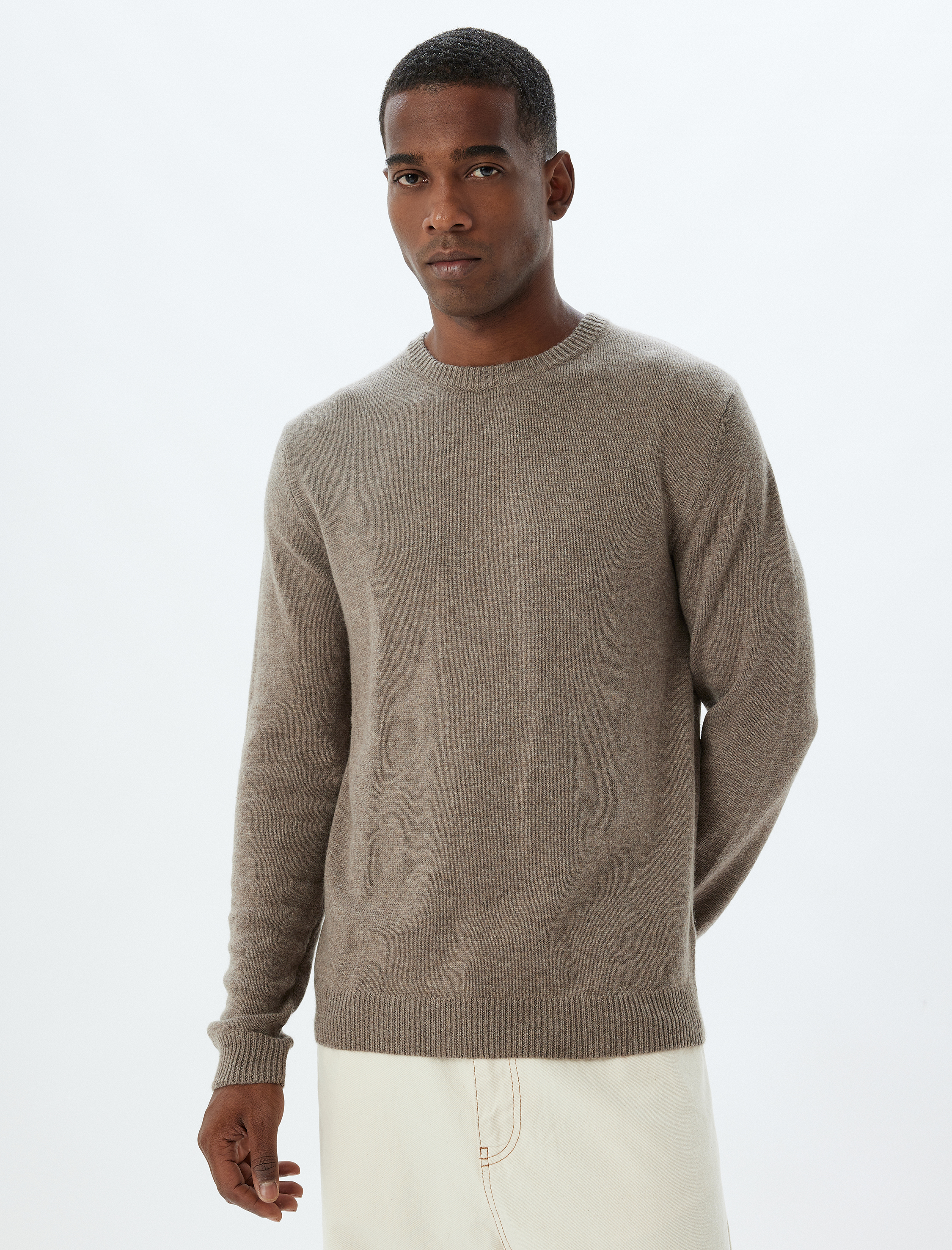   Kışlık Triko Kazak Basic Bisiklet Yaka Viskon