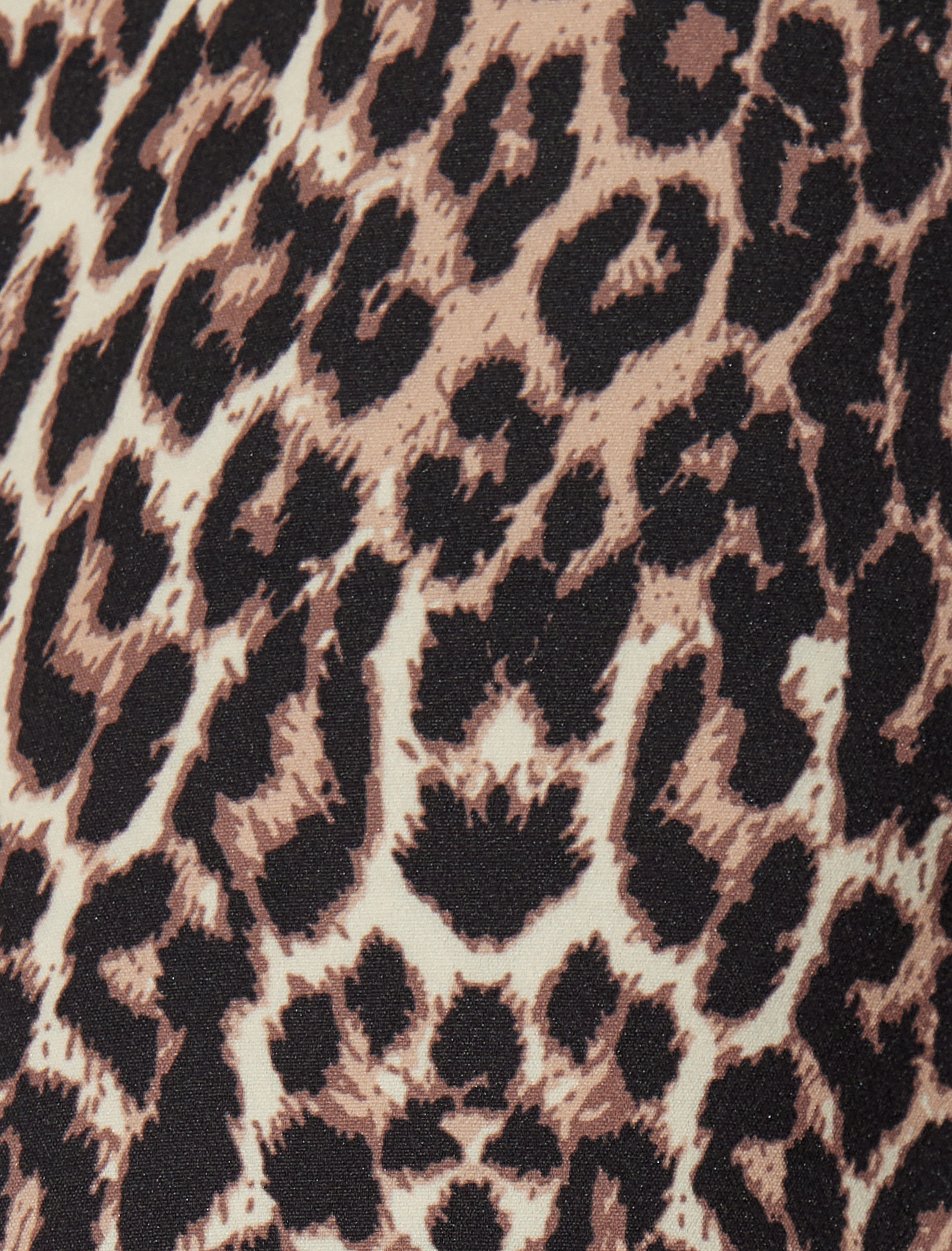   Leopar Desen İspanyol Paça Pantolon