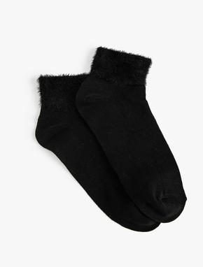 Soket Çorap Peluş Detaylı
