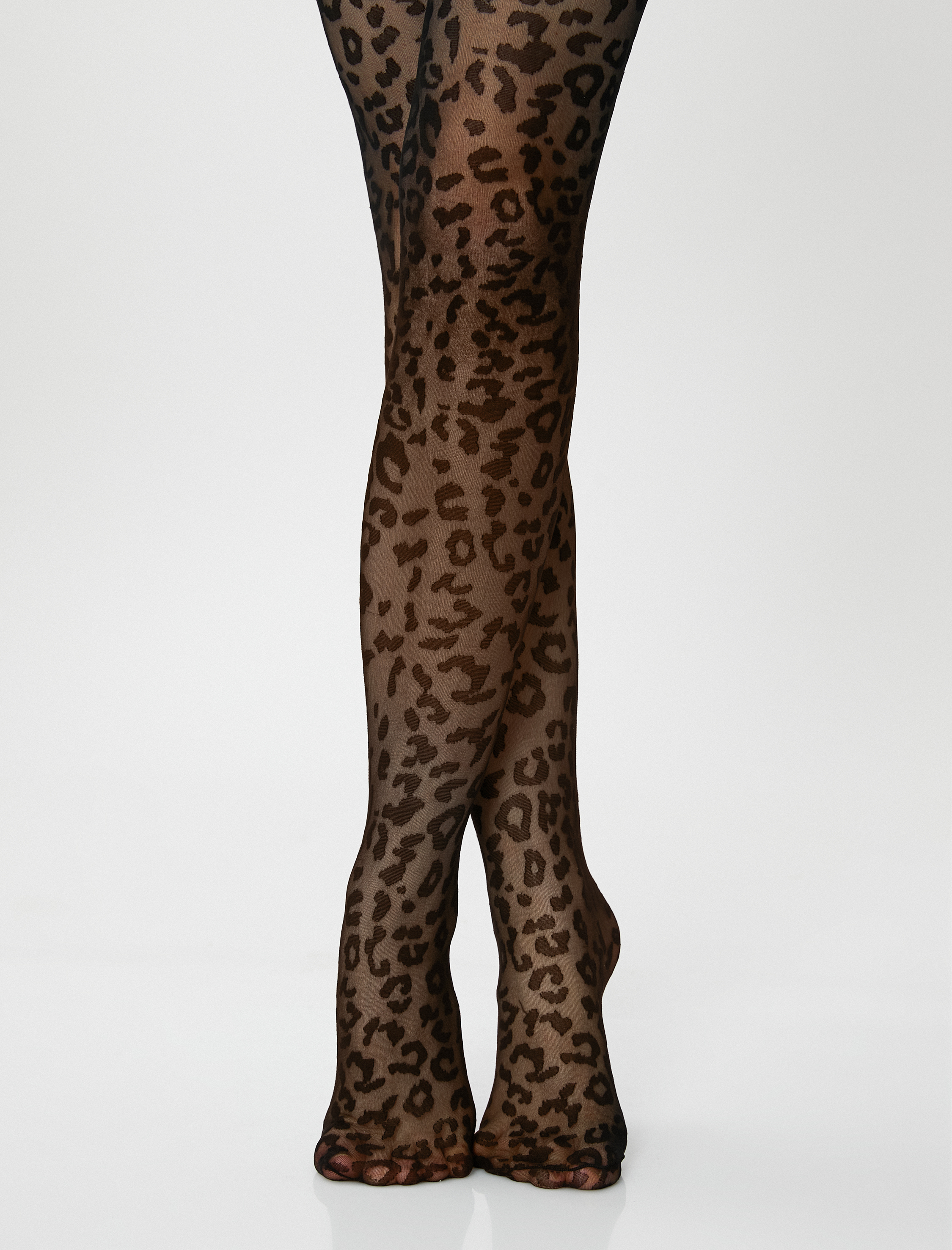  Kadın Külotlu Çorap Leopar Desenli