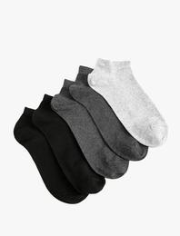 Basic 5'li Patik Çorap Seti Çok Renkli