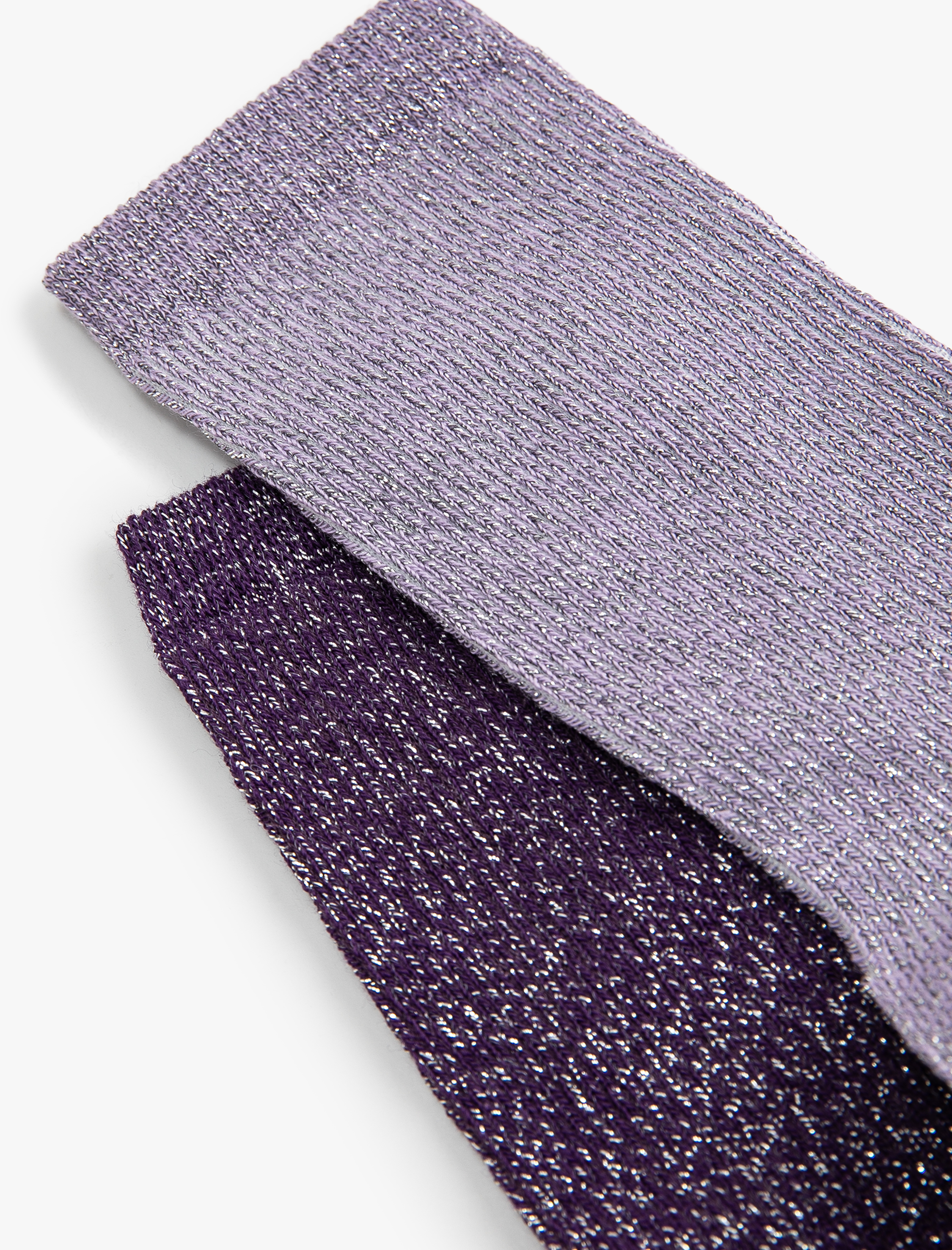  Kadın 2'li Soket Çorap Seti Kırçıllı Çok Renkli