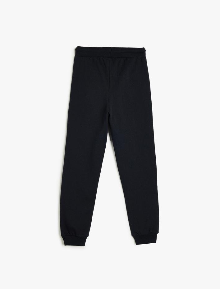 Erkek Çocuk Jogger Eşofman Altı Cepli Baskılı Beli Bağlamalı