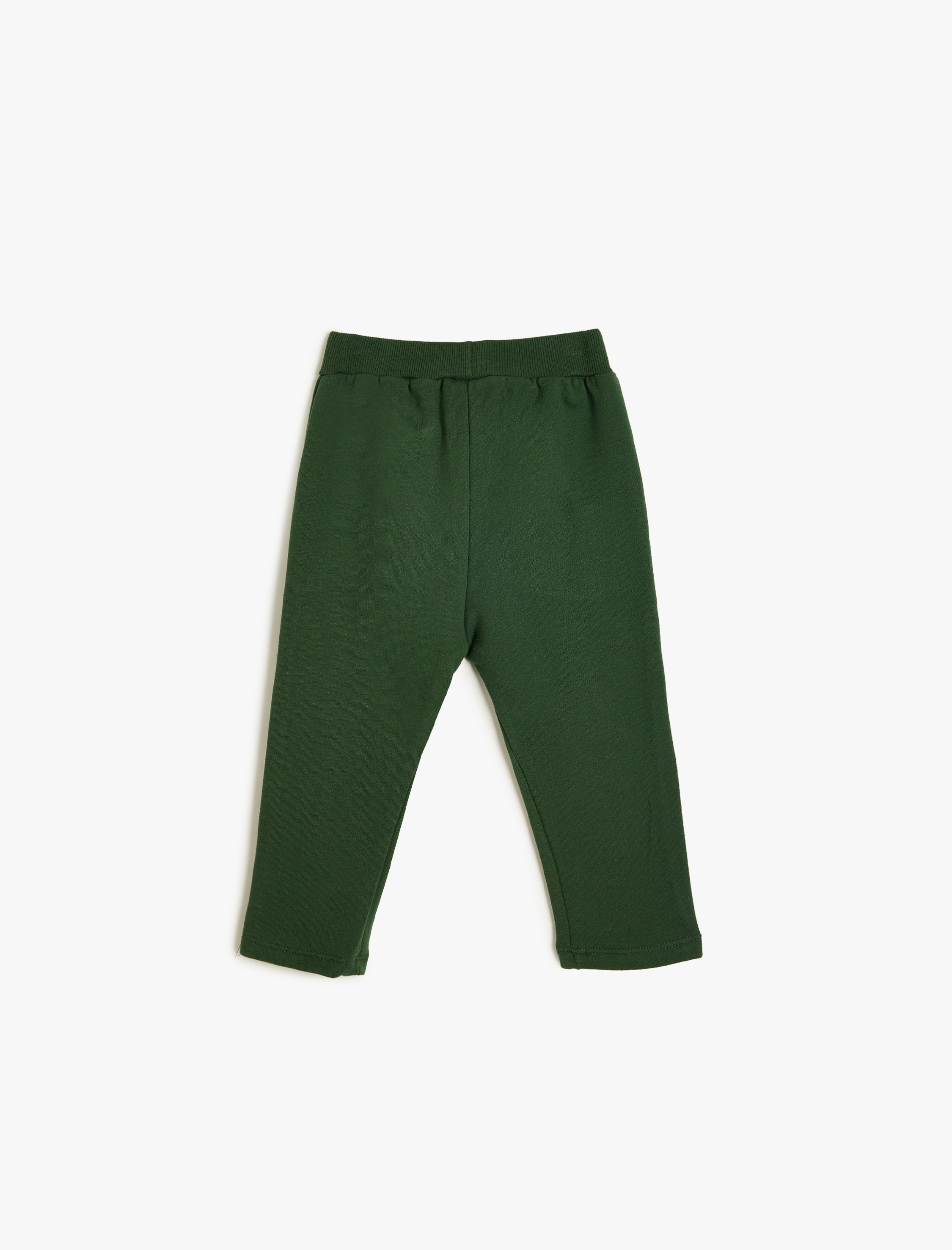  Erkek Bebek Jogger Eşofman Altı Beli Bağcıklı Aplike Detaylı Hayvan Baskılı Cepli Pamuklu Şardonlu